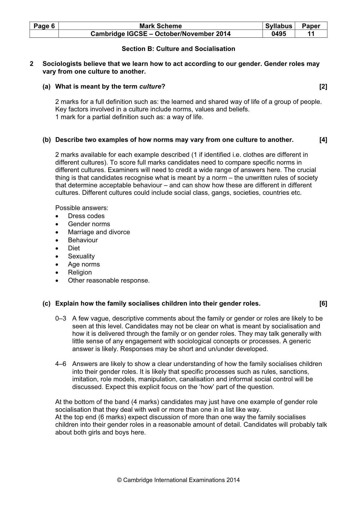 Mark scheme, page 6 of 19