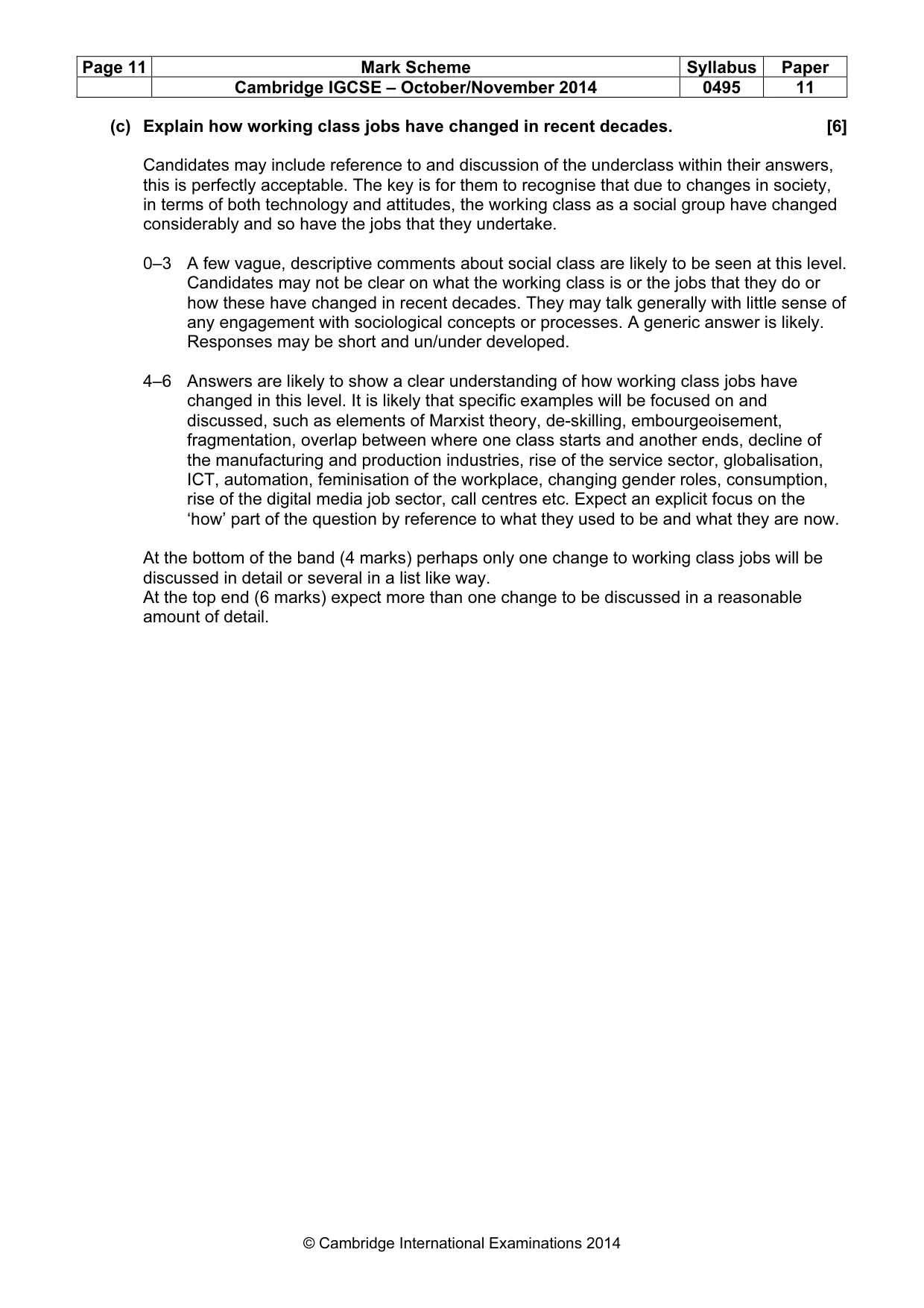 Mark scheme, page 11 of 19