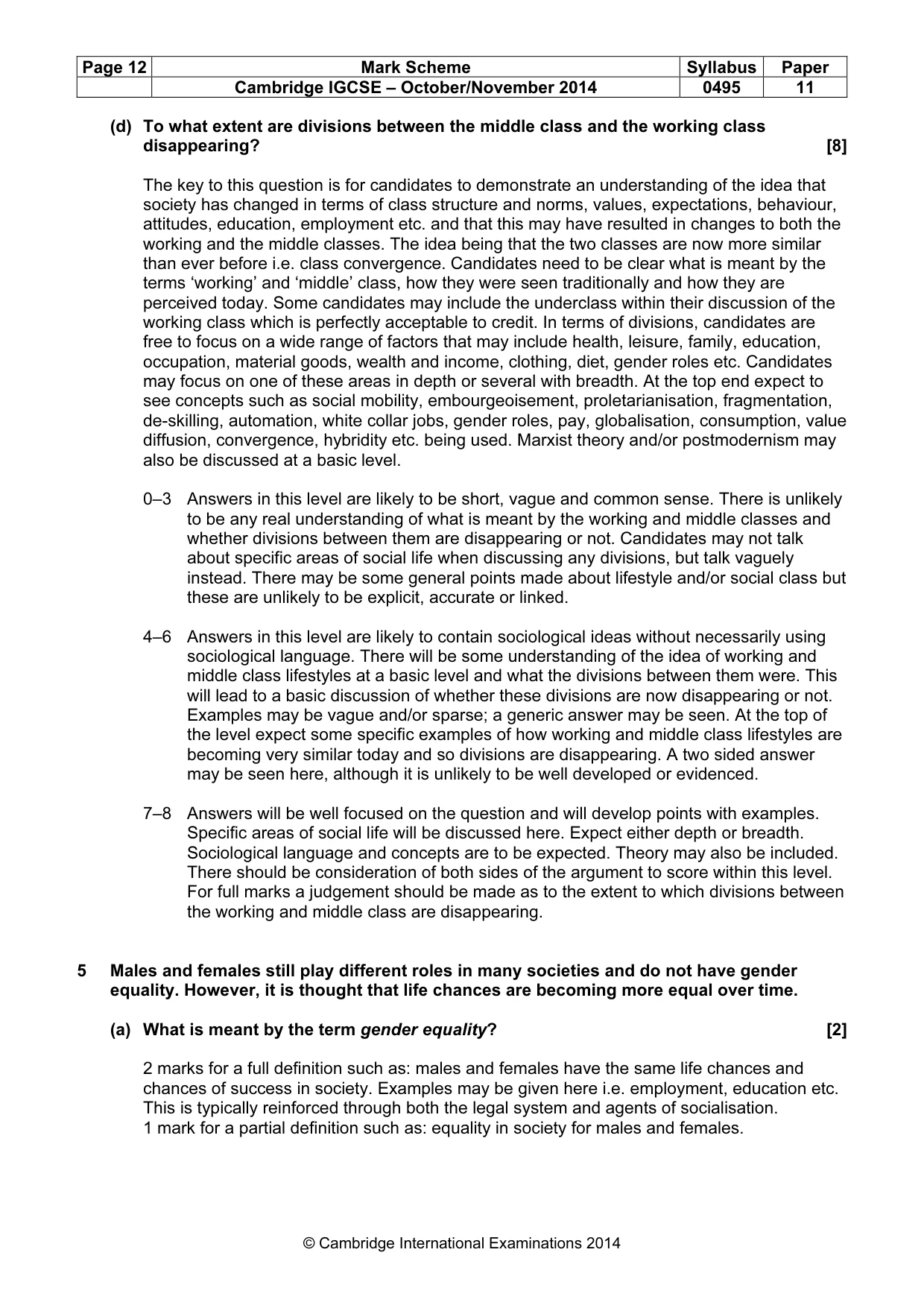 Mark scheme, page 12 of 19