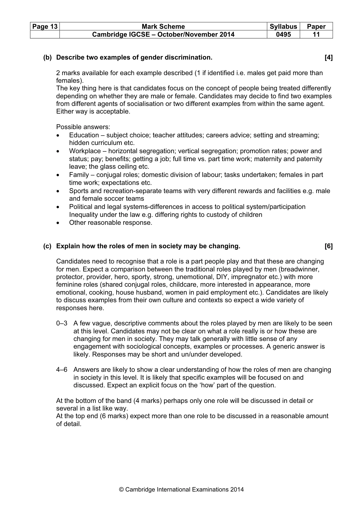 Mark scheme, page 13 of 19
