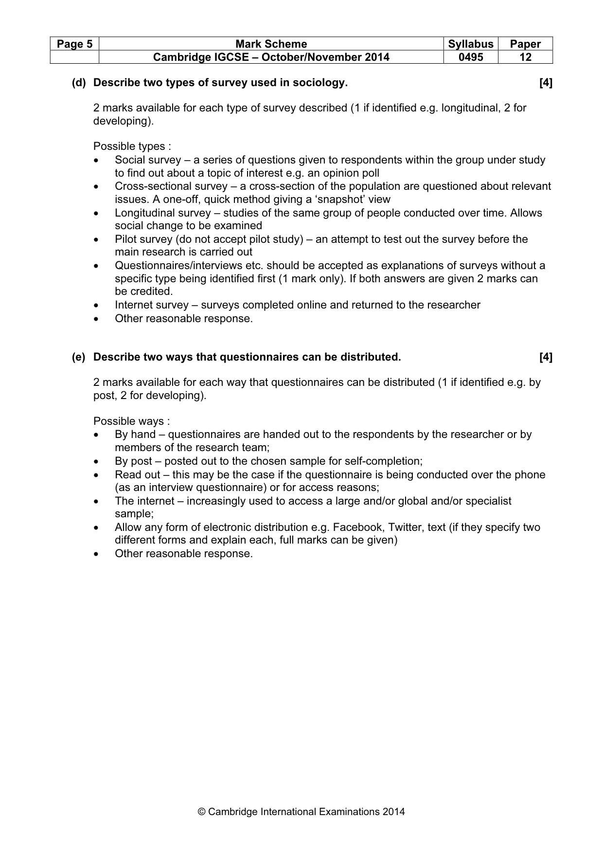Mark scheme, page 5 of 23