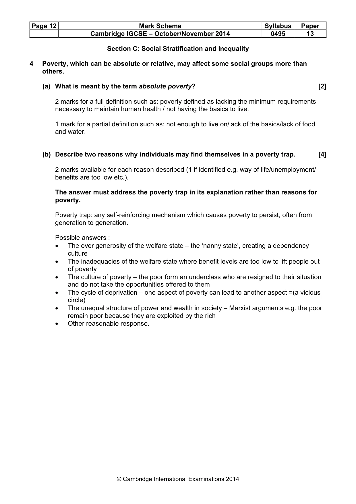 Mark scheme, page 12 of 23