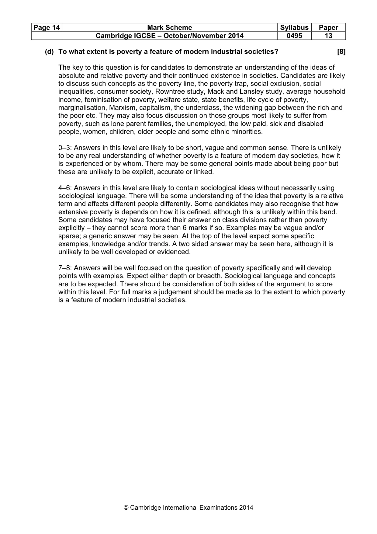 Mark scheme, page 14 of 23