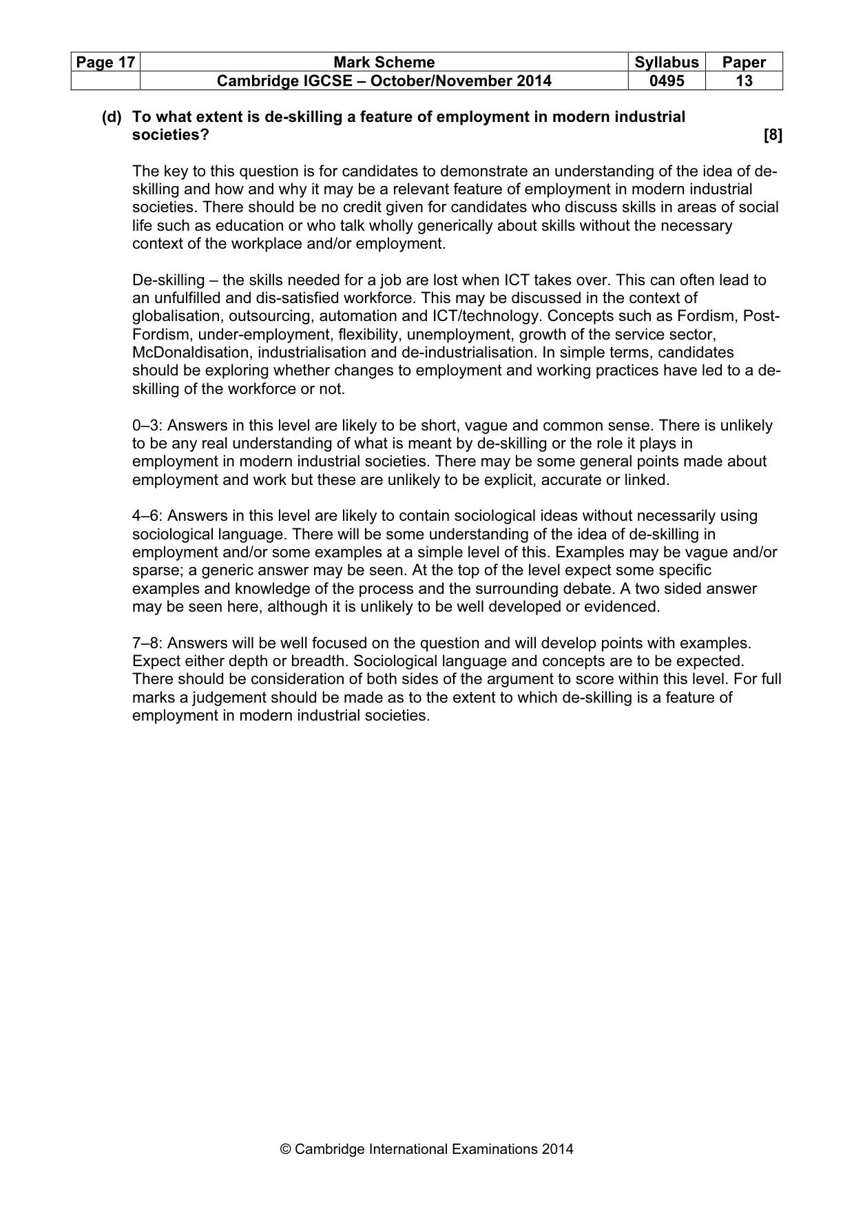 Mark scheme, page 17 of 23