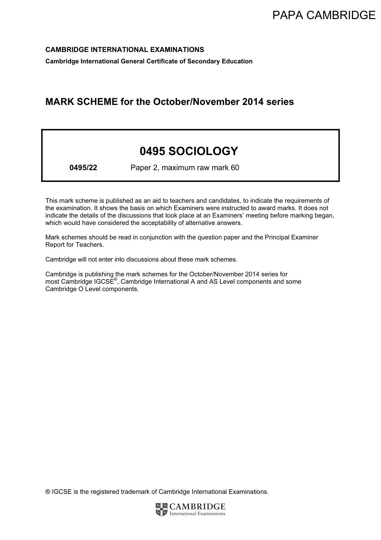 Mark scheme, page 1 of 20