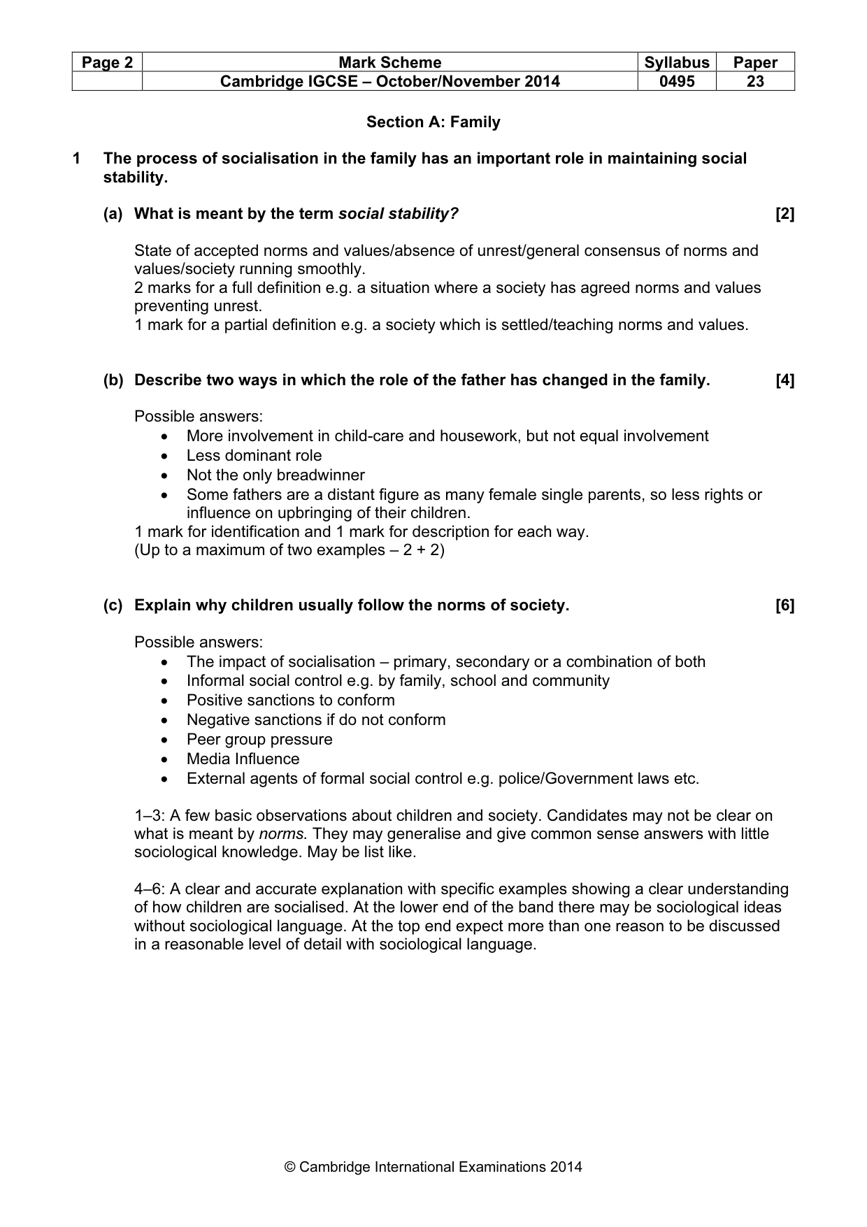 Mark scheme, page 2 of 20