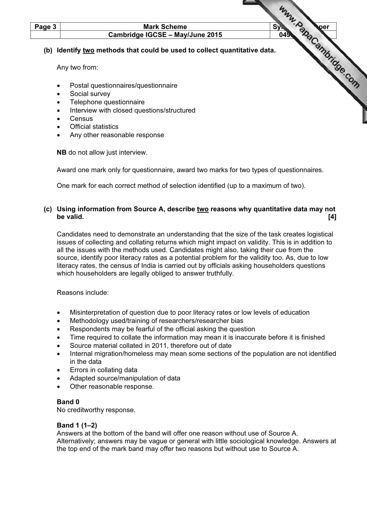 Mark scheme, page 3 of 16