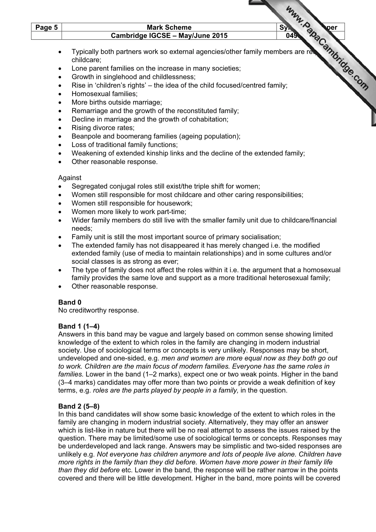 Mark scheme, page 5 of 19