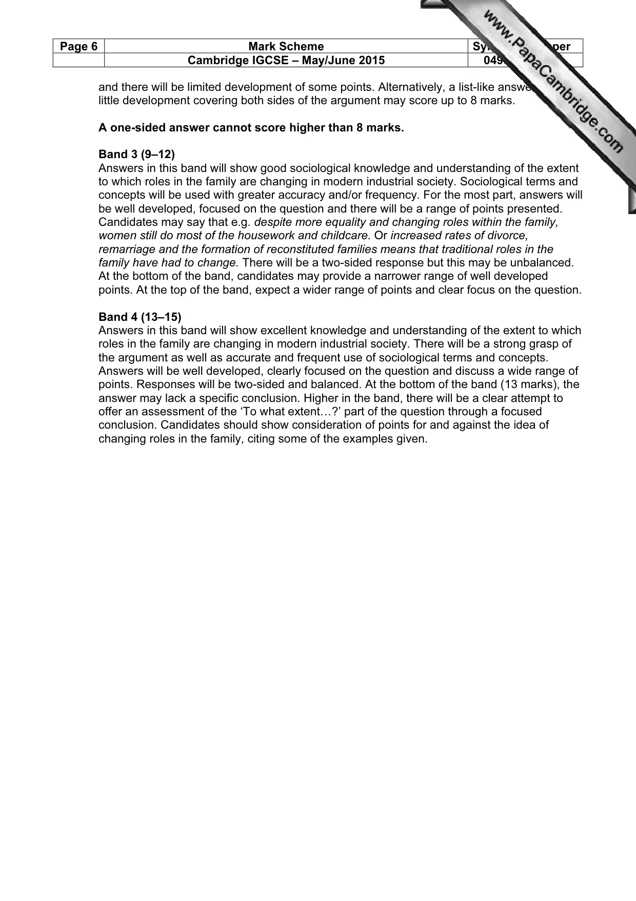 Mark scheme, page 6 of 19
