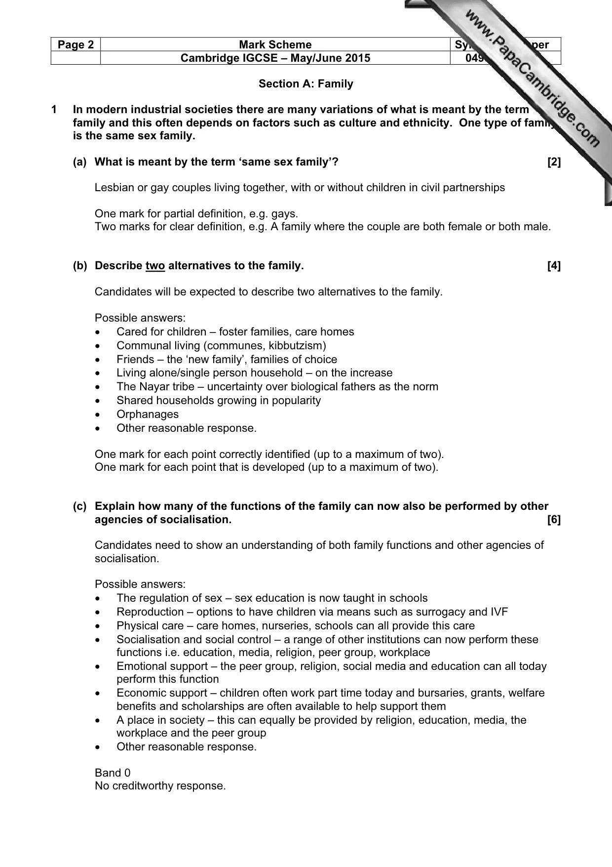 Mark scheme, page 2 of 22