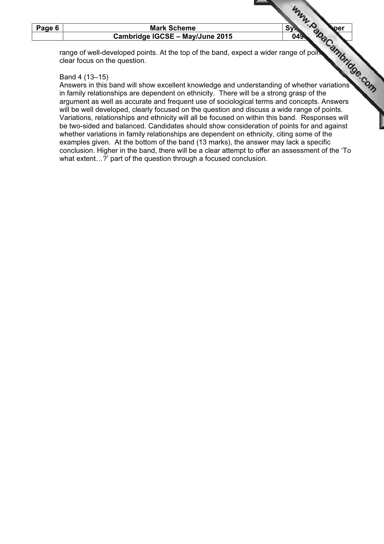Mark scheme, page 6 of 22
