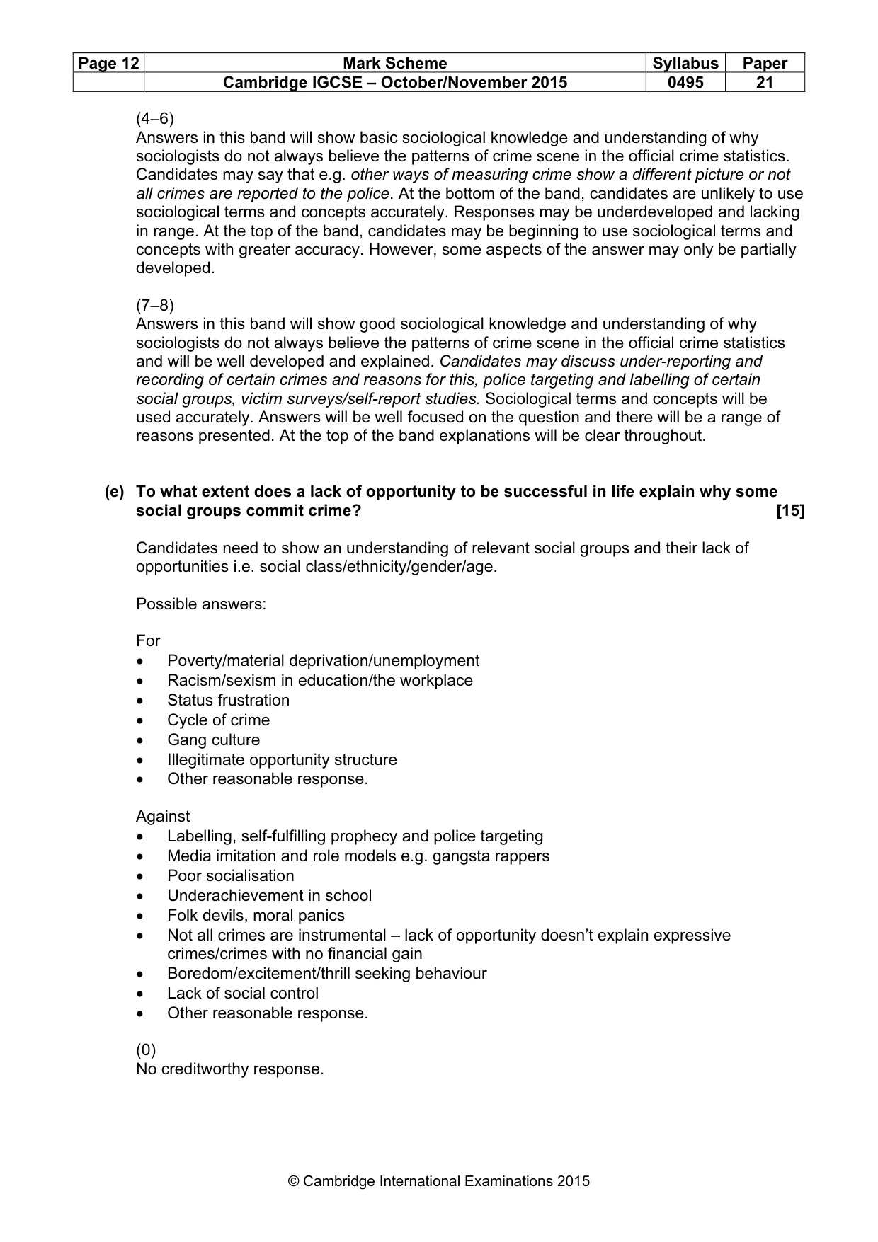 Mark scheme, page 12 of 17