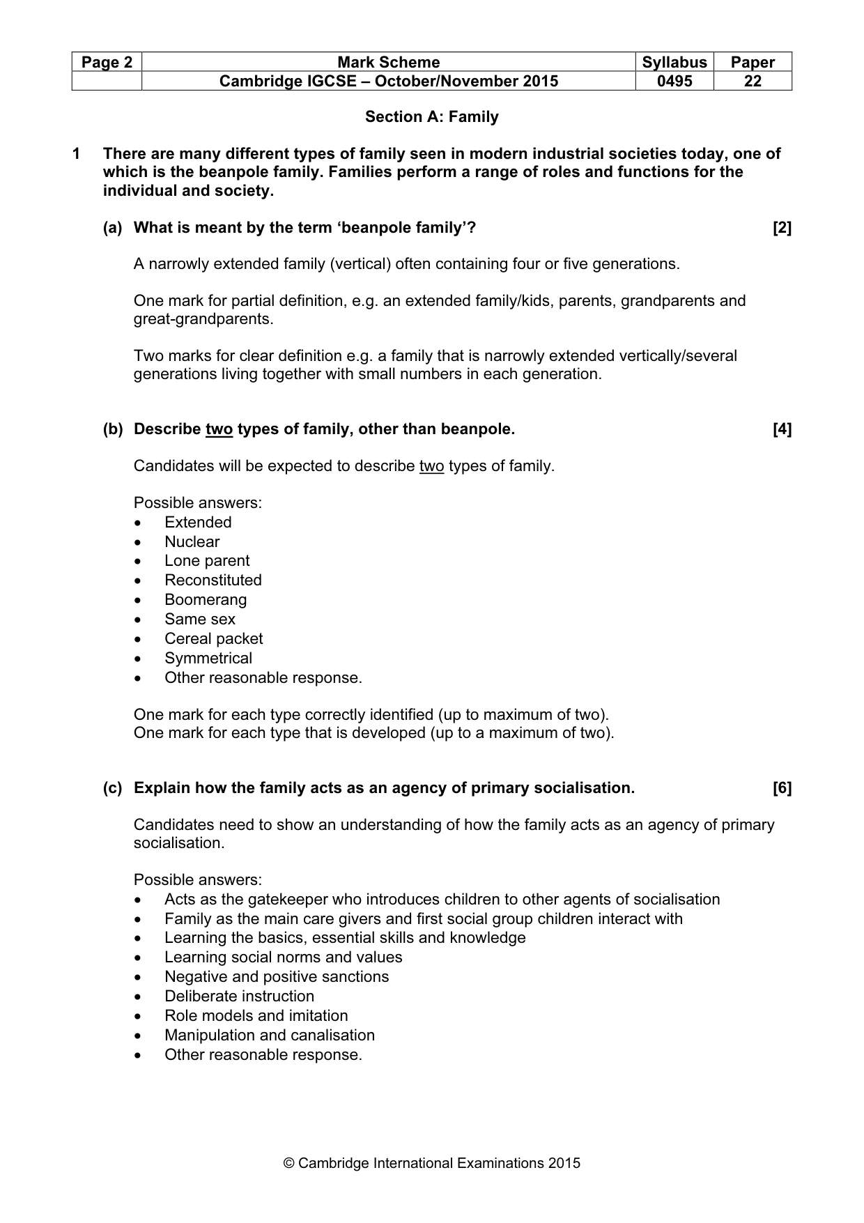 Mark scheme, page 2 of 21