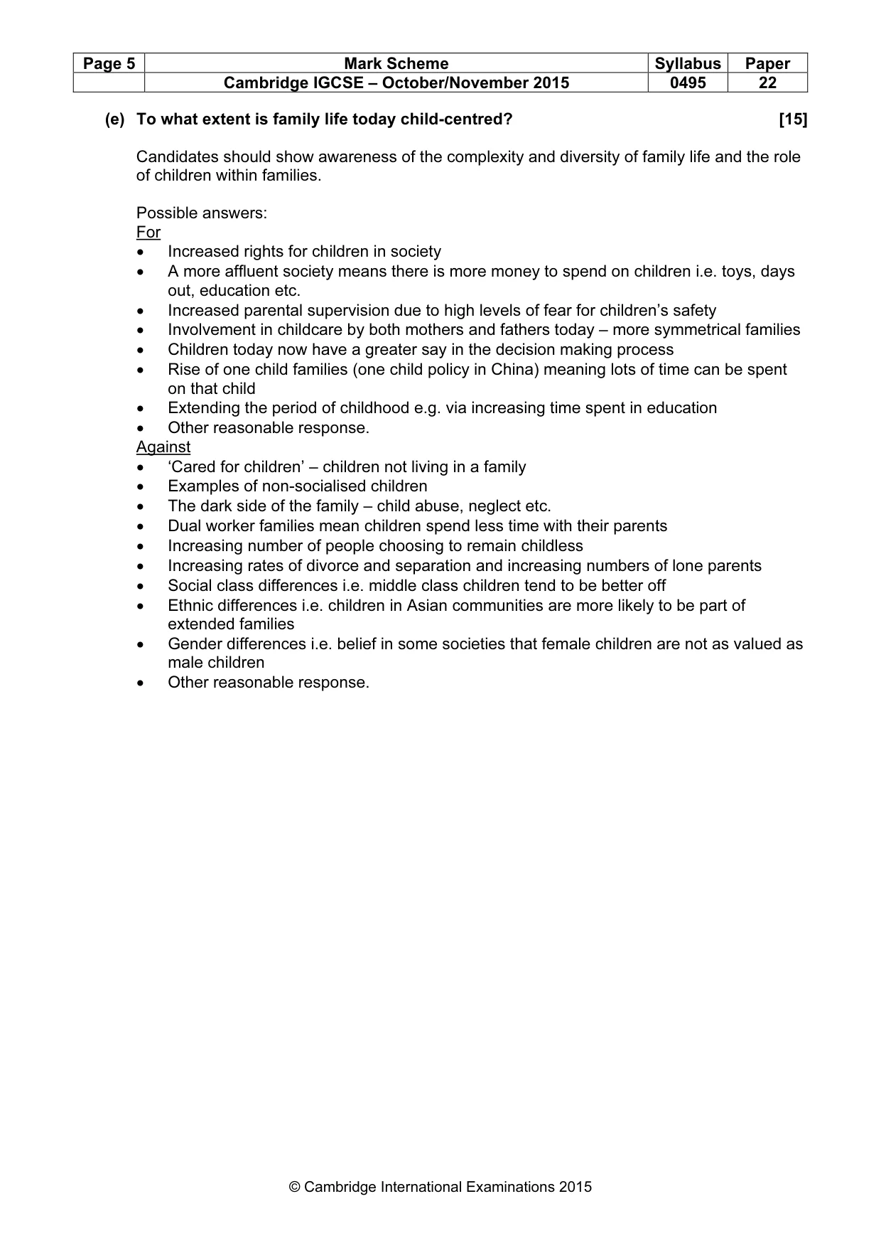 Mark scheme, page 5 of 21