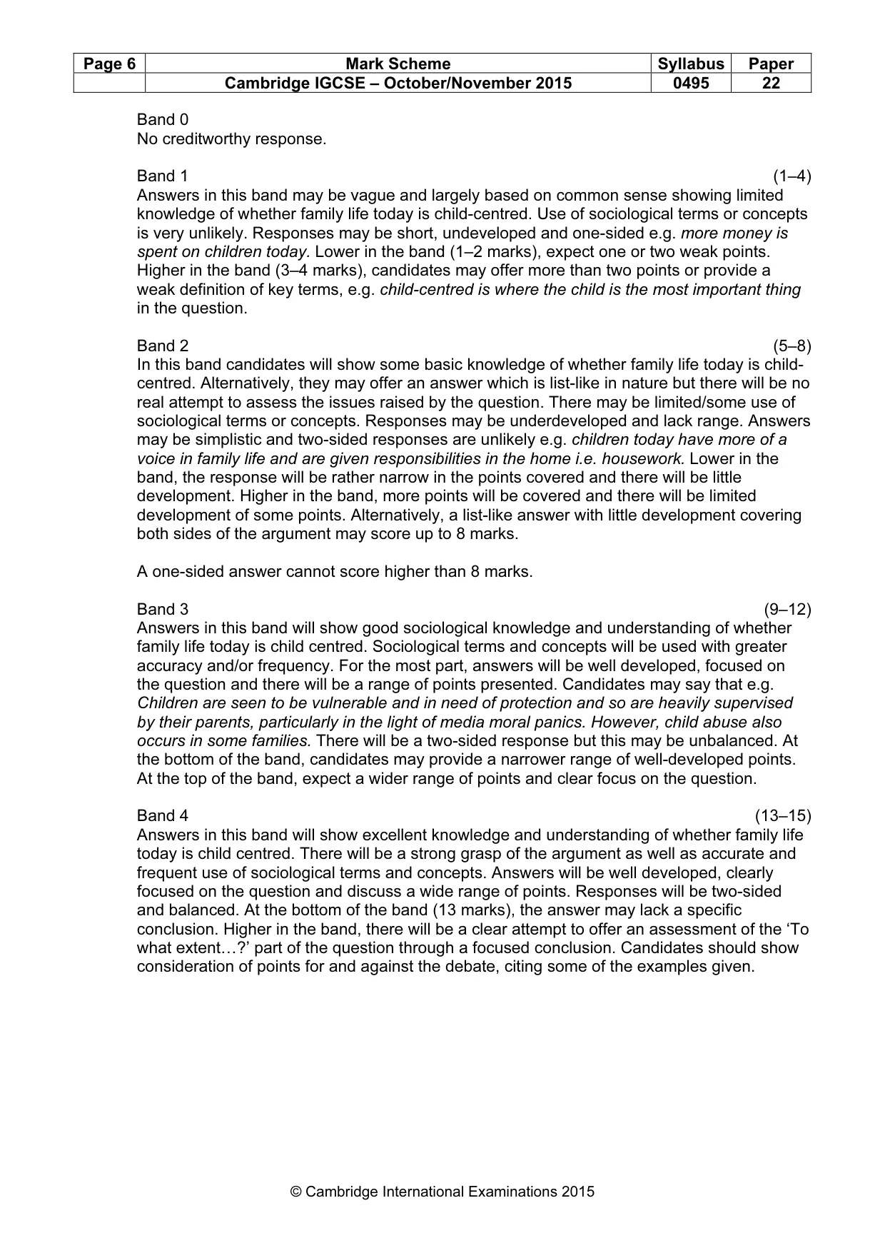 Mark scheme, page 6 of 21