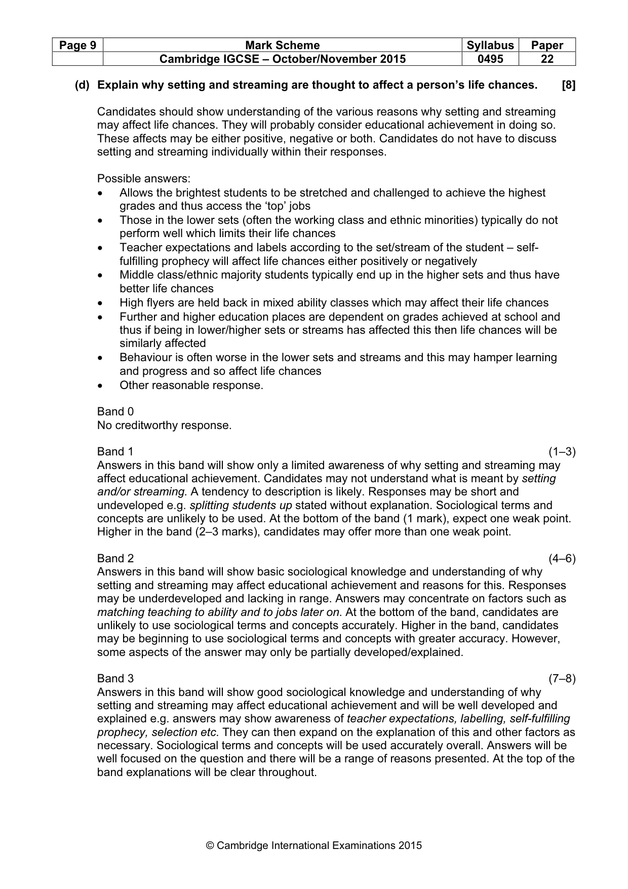 Mark scheme, page 9 of 21