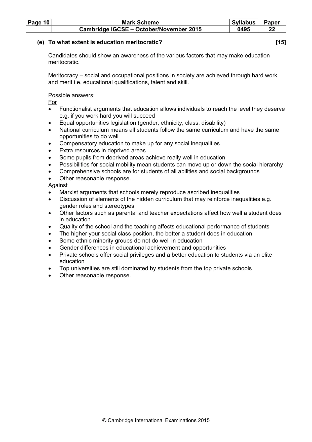 Mark scheme, page 10 of 21