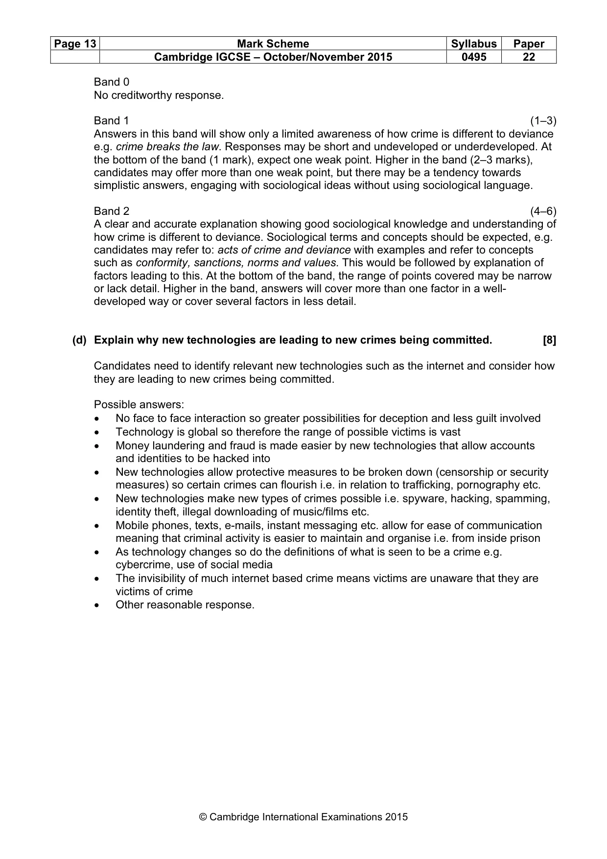 Mark scheme, page 13 of 21