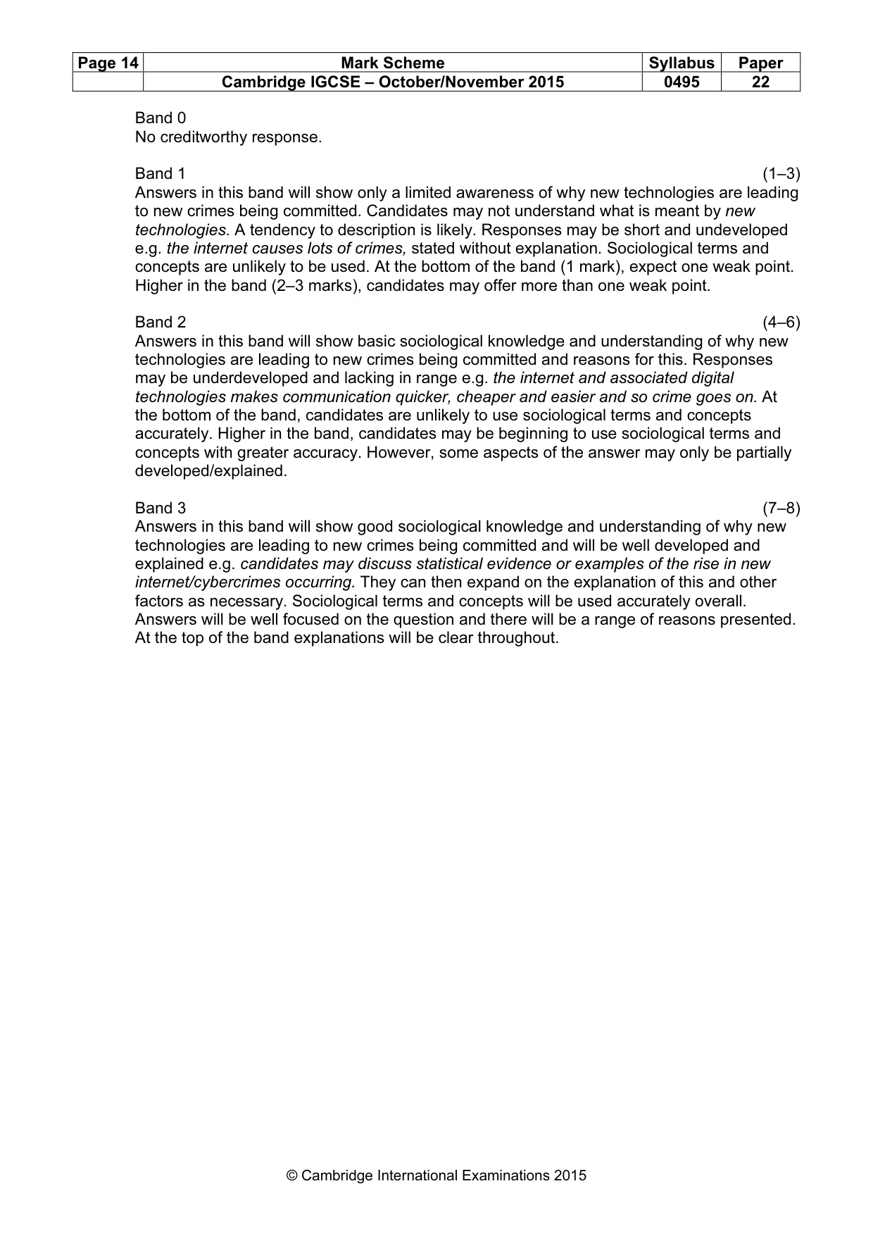 Mark scheme, page 14 of 21