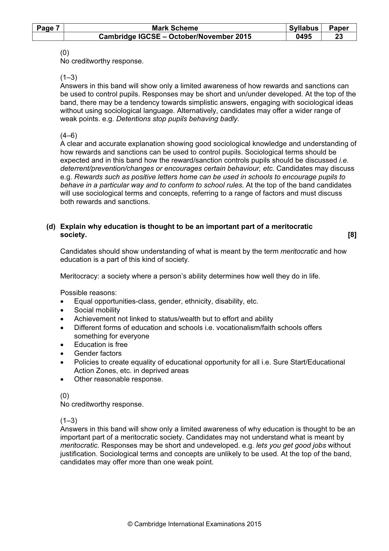 Mark scheme, page 7 of 17