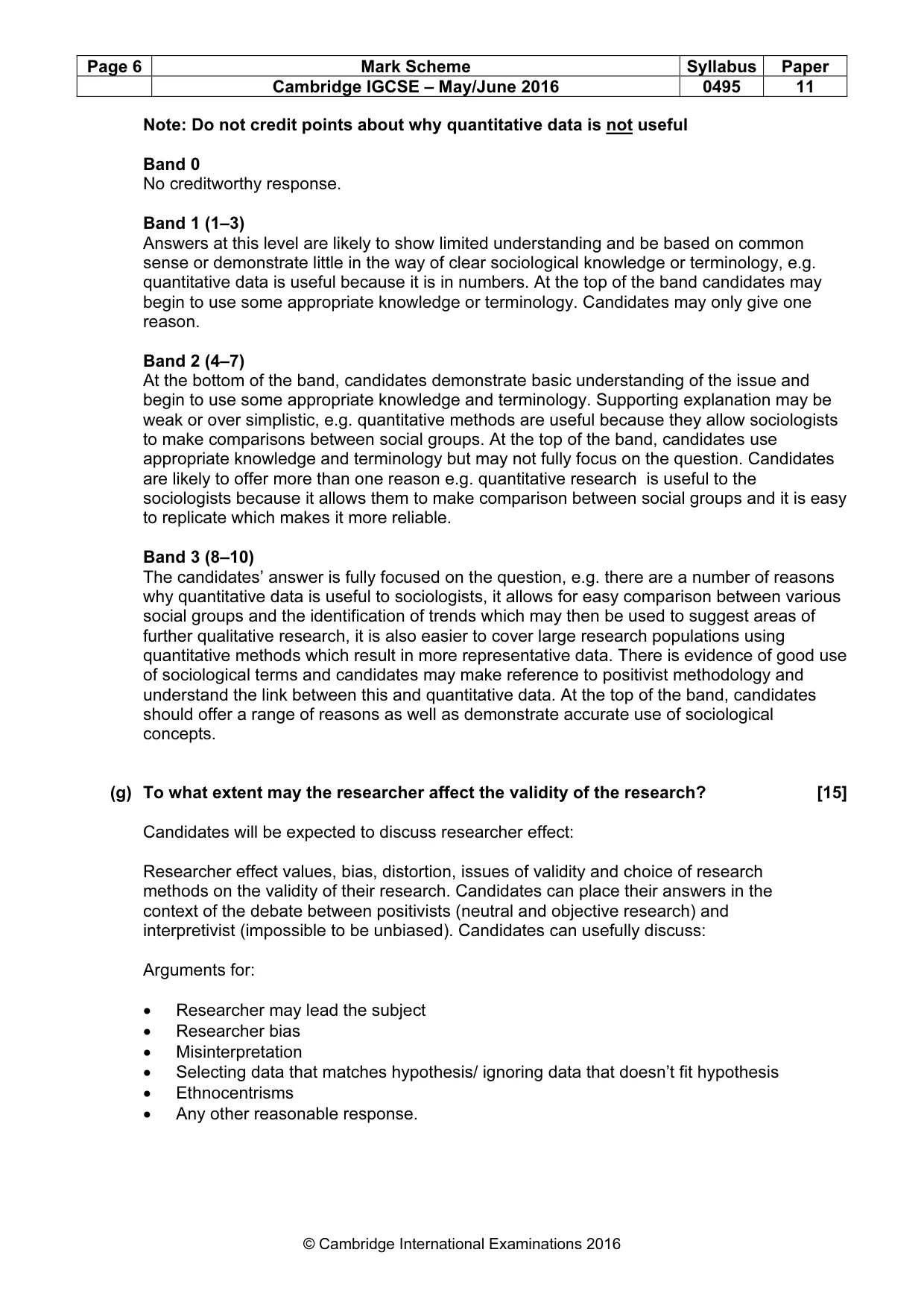 Mark scheme, page 6 of 17