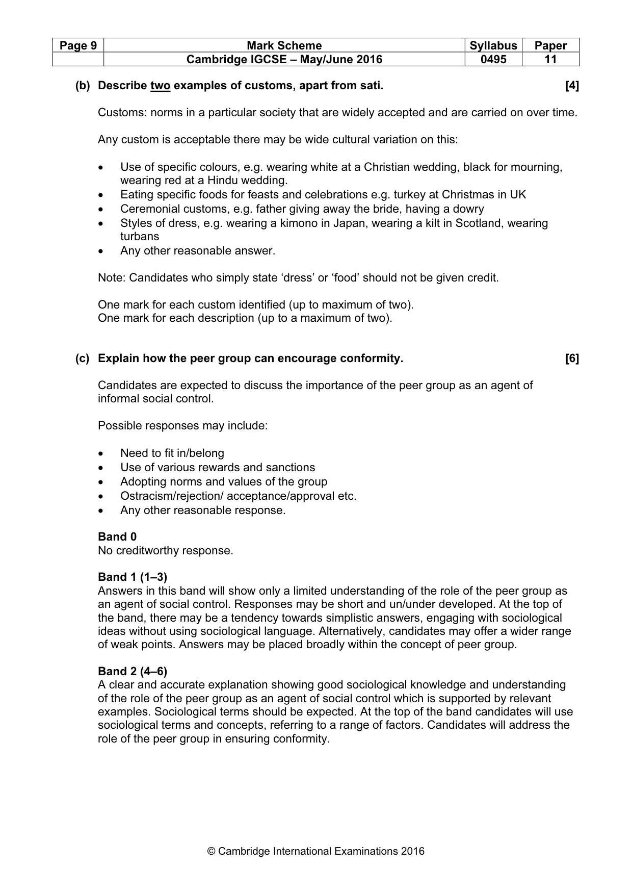Mark scheme, page 9 of 17
