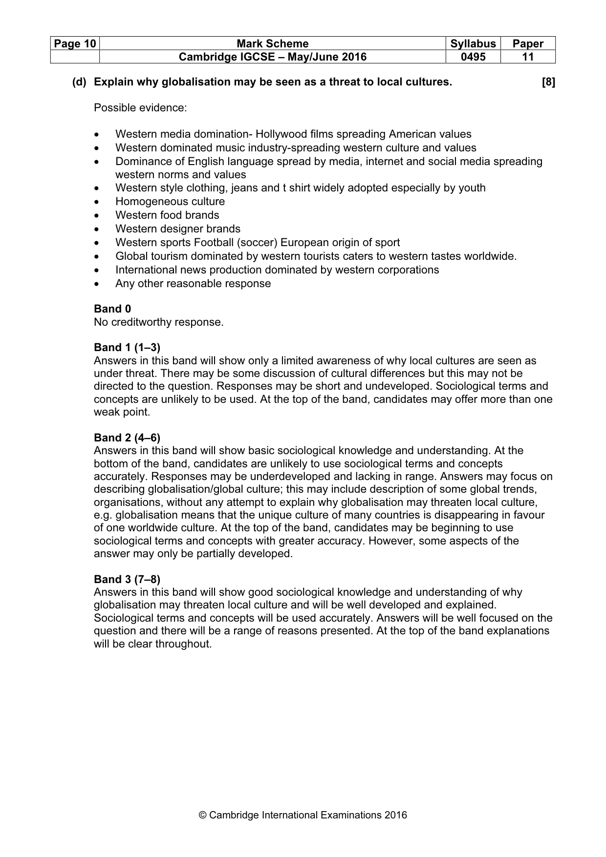 Mark scheme, page 10 of 17