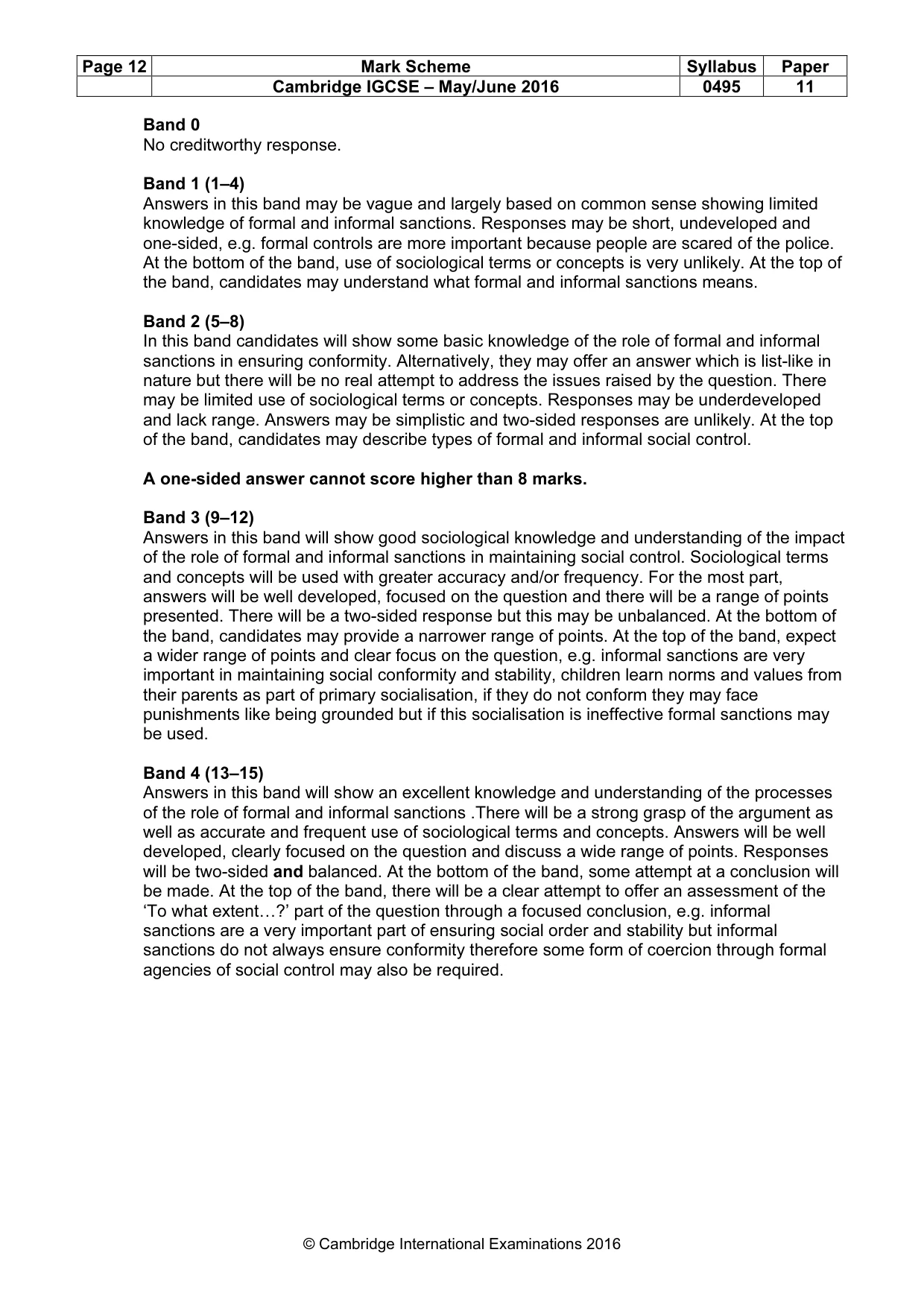 Mark scheme, page 12 of 17