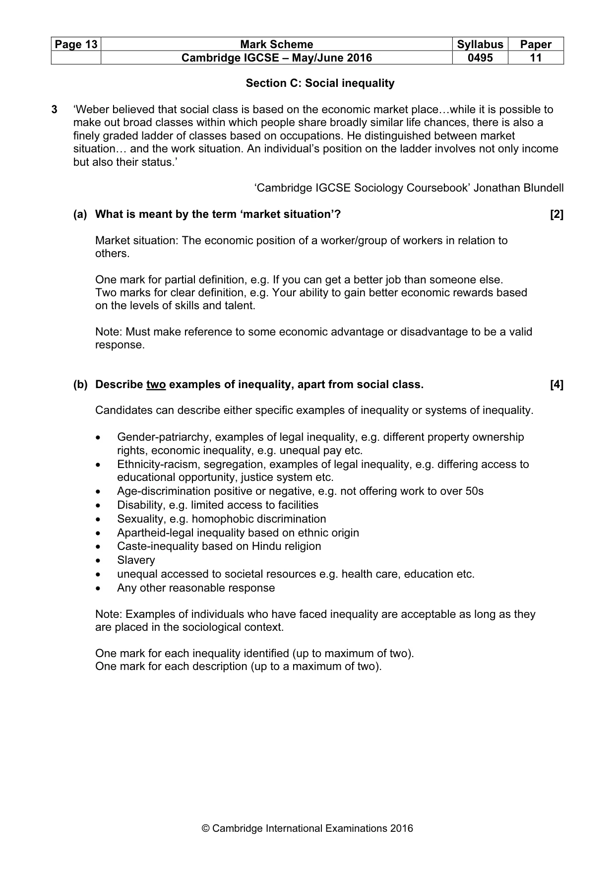 Mark scheme, page 13 of 17