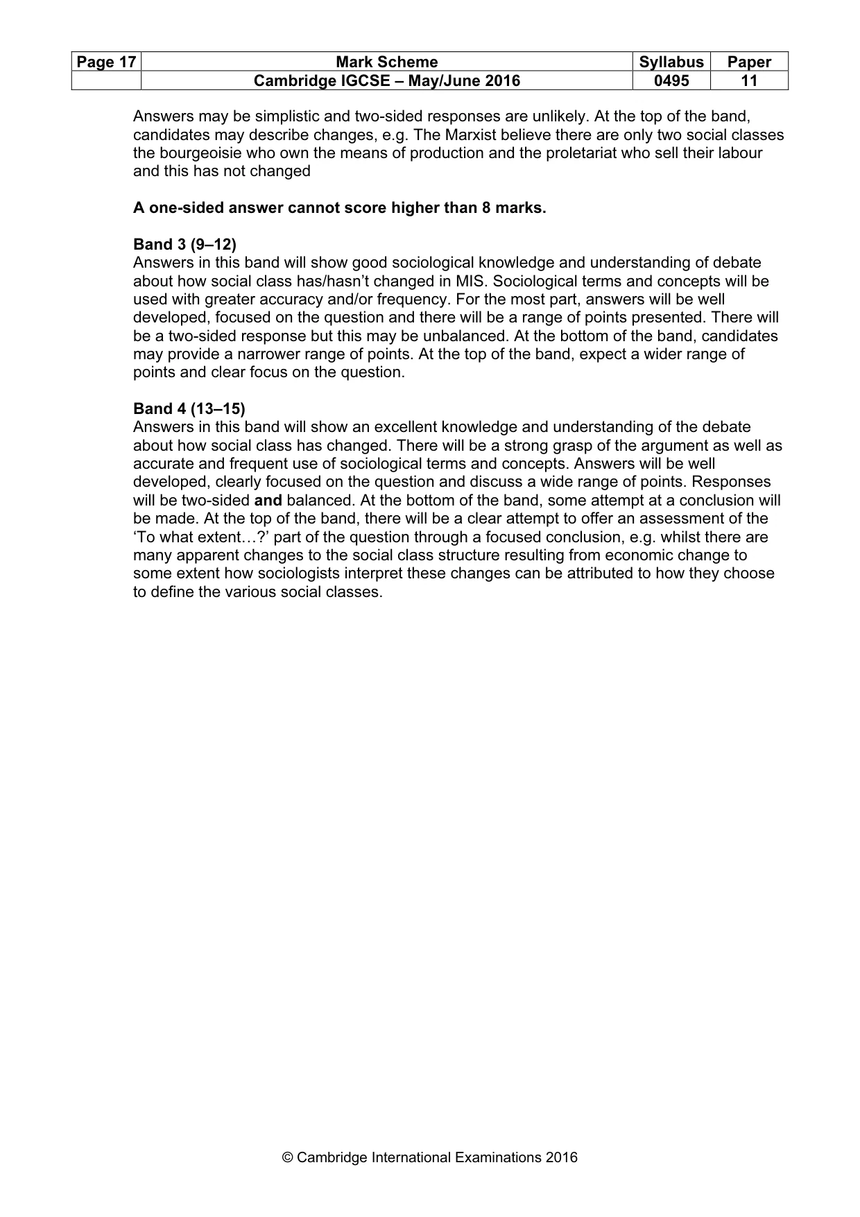 Mark scheme, page 17 of 17