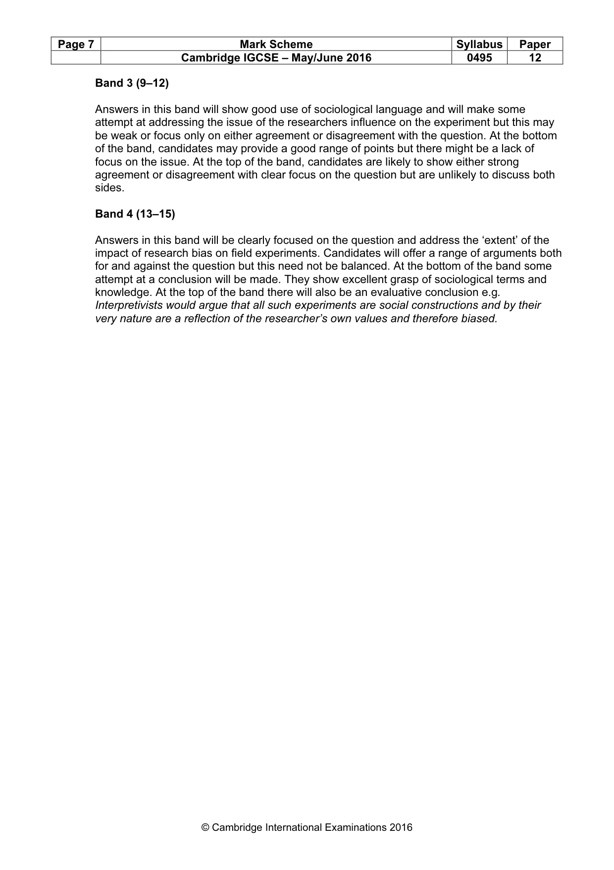Mark scheme, page 7 of 17