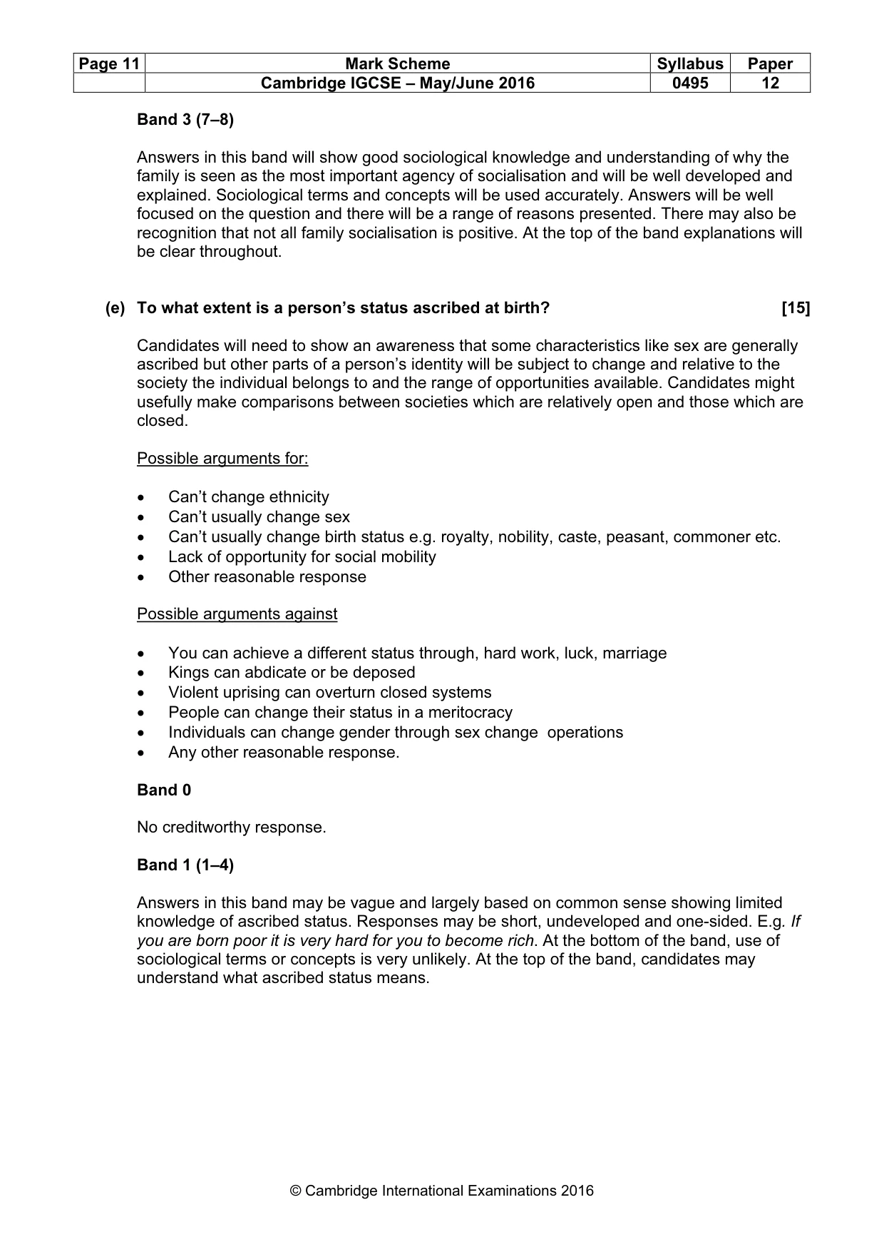 Mark scheme, page 11 of 17