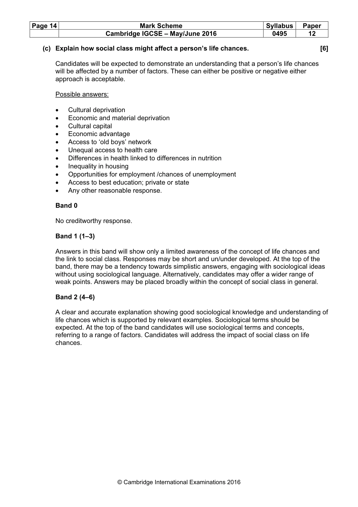 Mark scheme, page 14 of 17