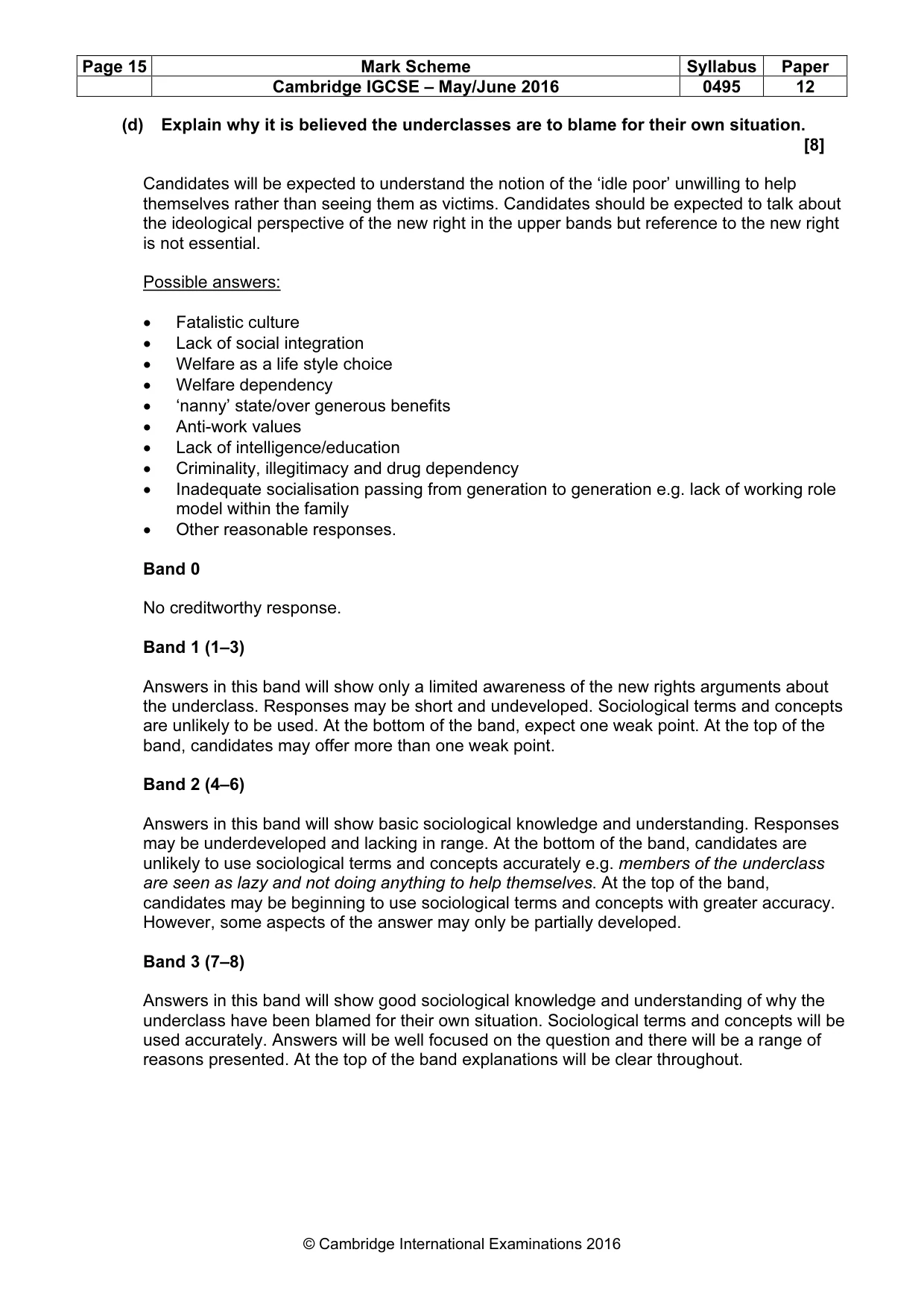 Mark scheme, page 15 of 17