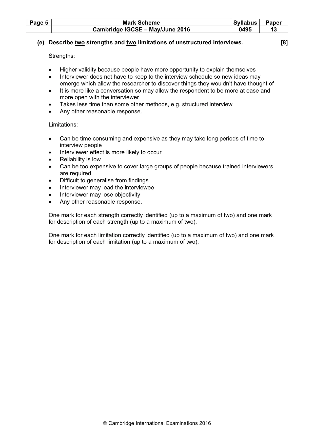 Mark scheme, page 5 of 18