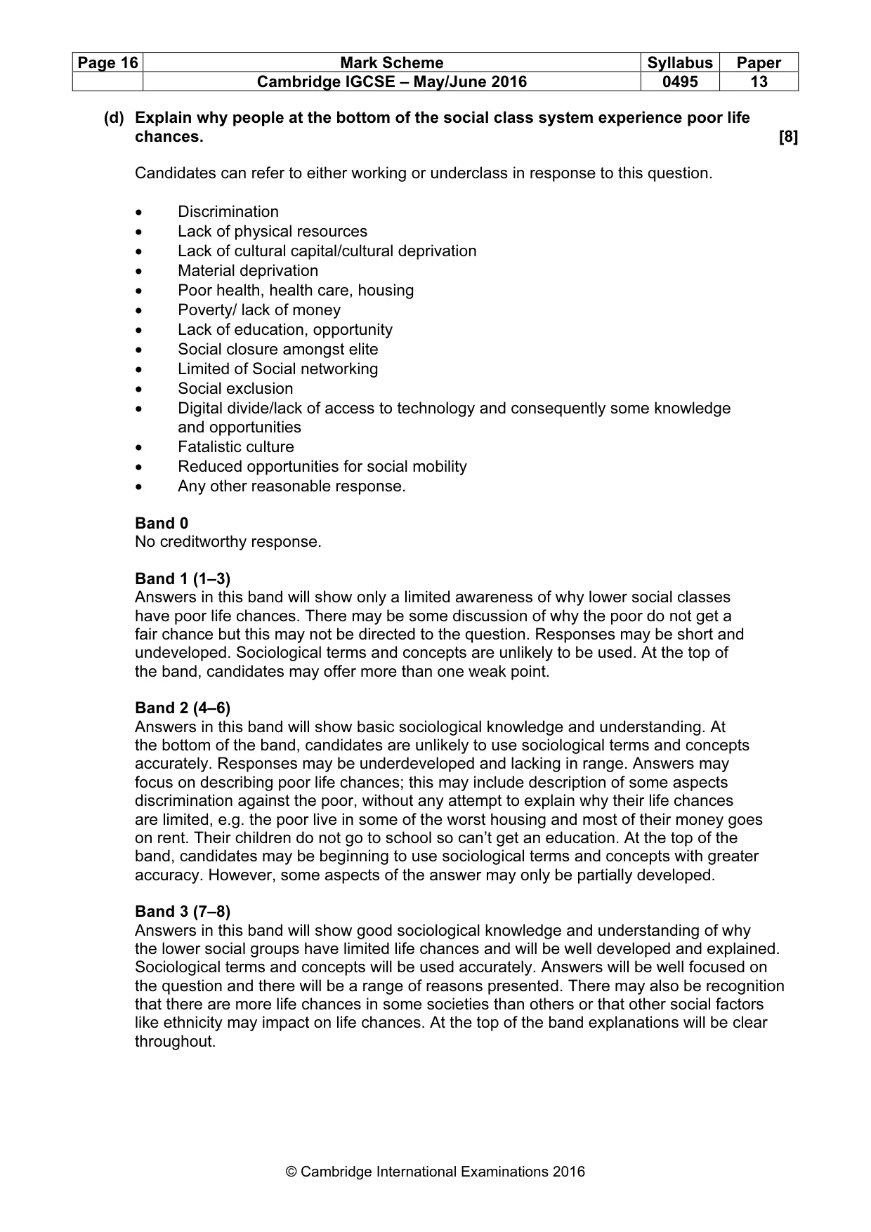 Mark scheme, page 16 of 18