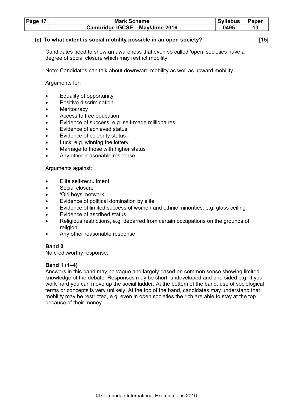 Mark scheme, page 17 of 18