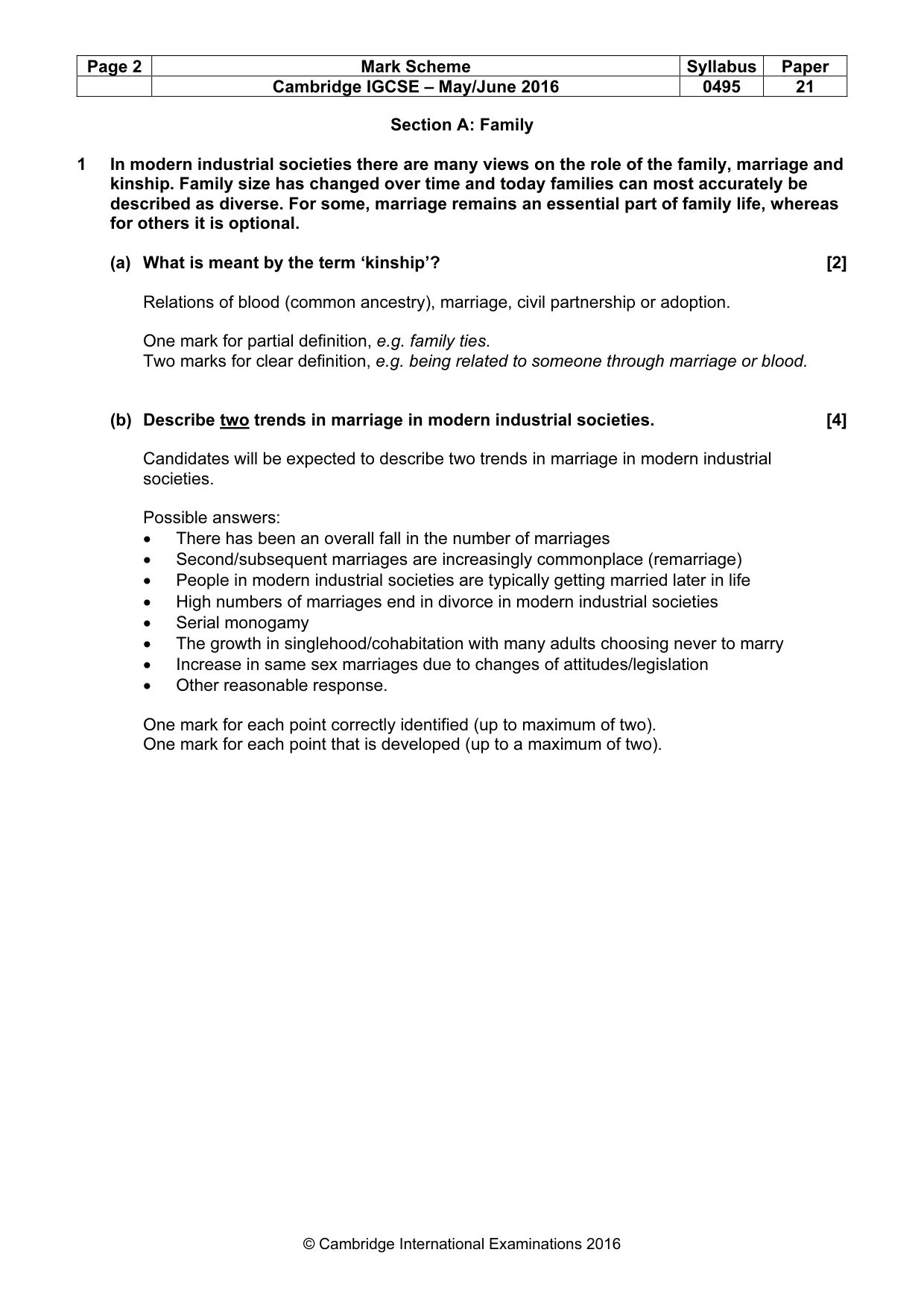 Mark scheme, page 2 of 26