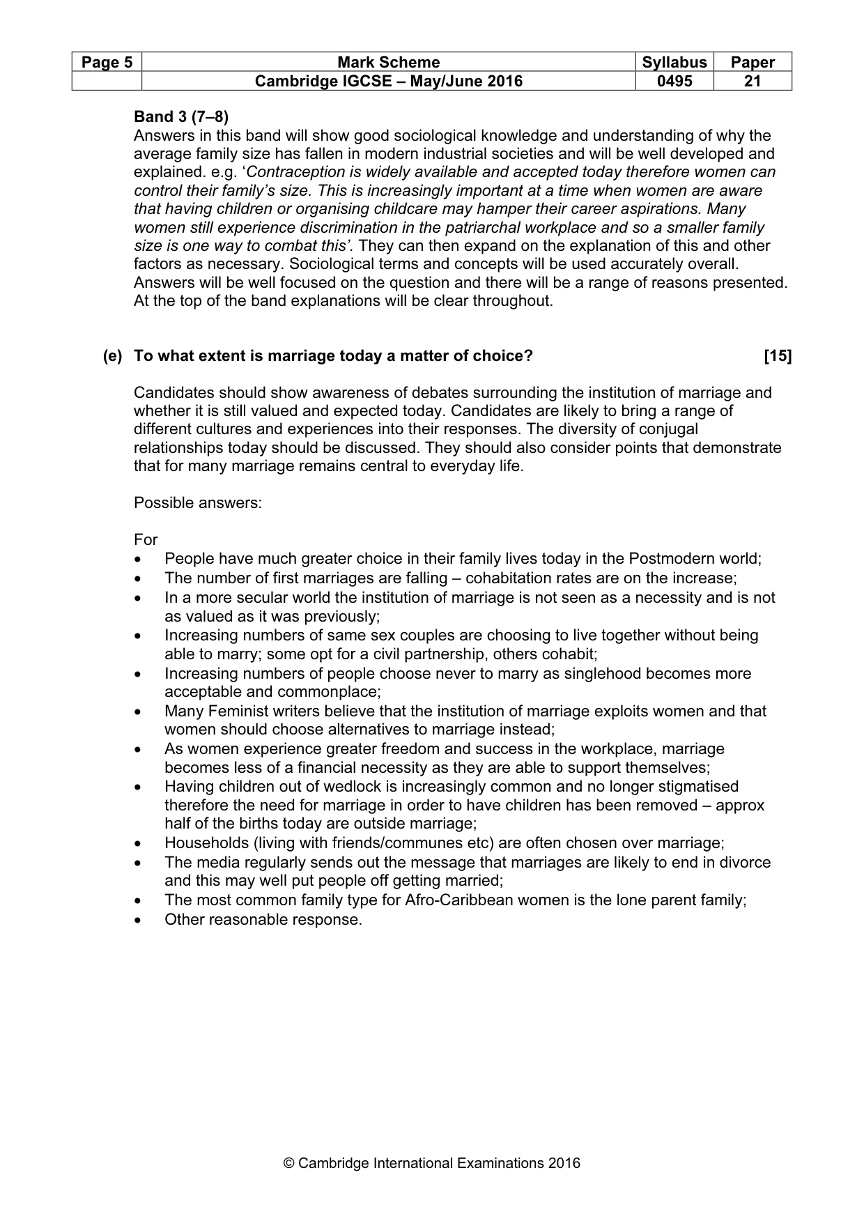 Mark scheme, page 5 of 26