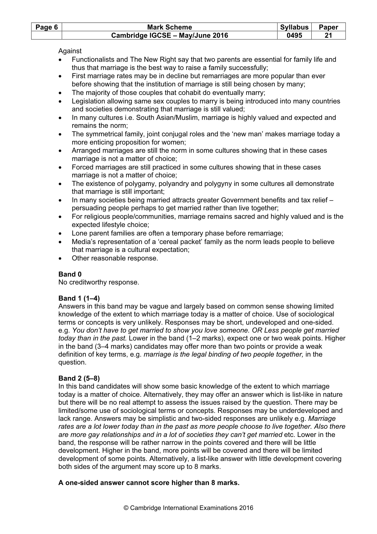 Mark scheme, page 6 of 26