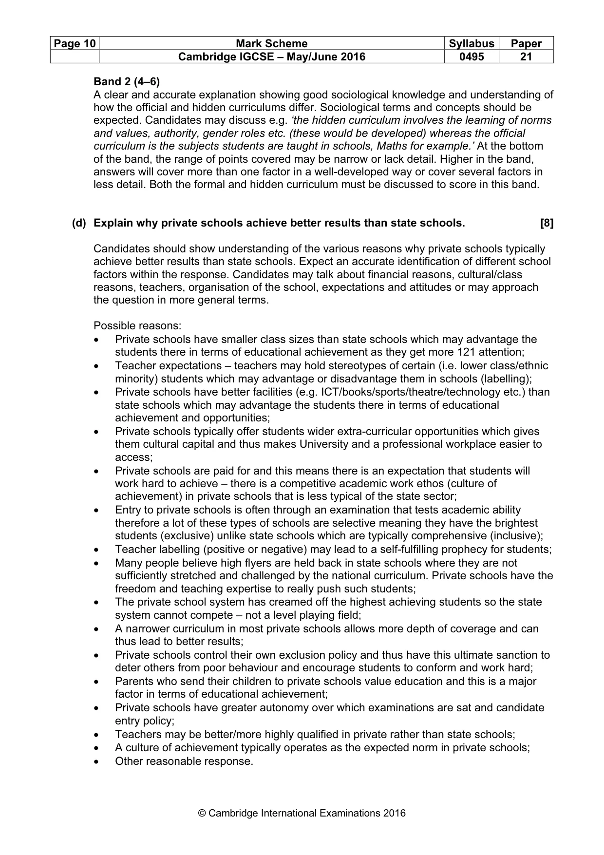 Mark scheme, page 10 of 26