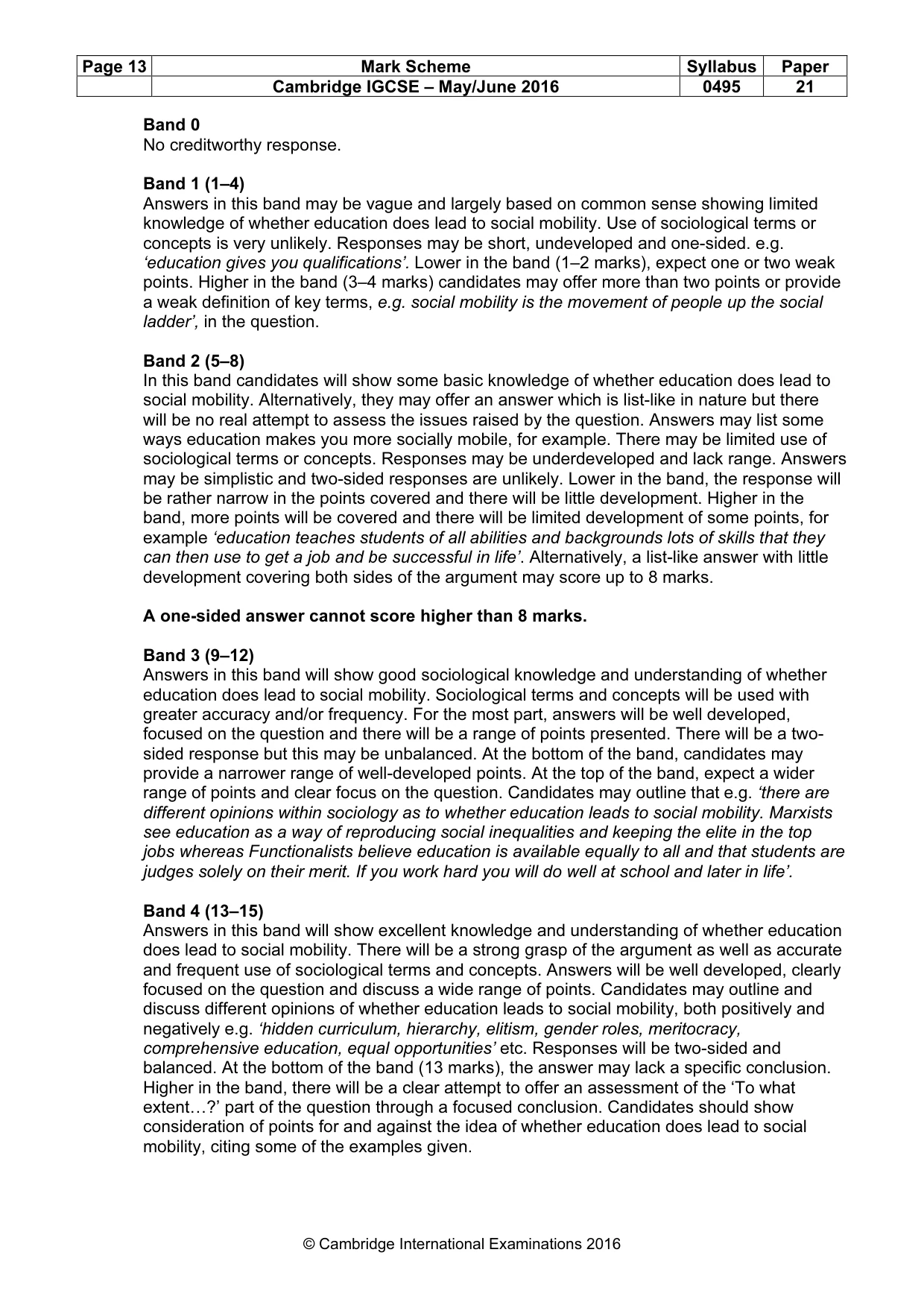 Mark scheme, page 13 of 26