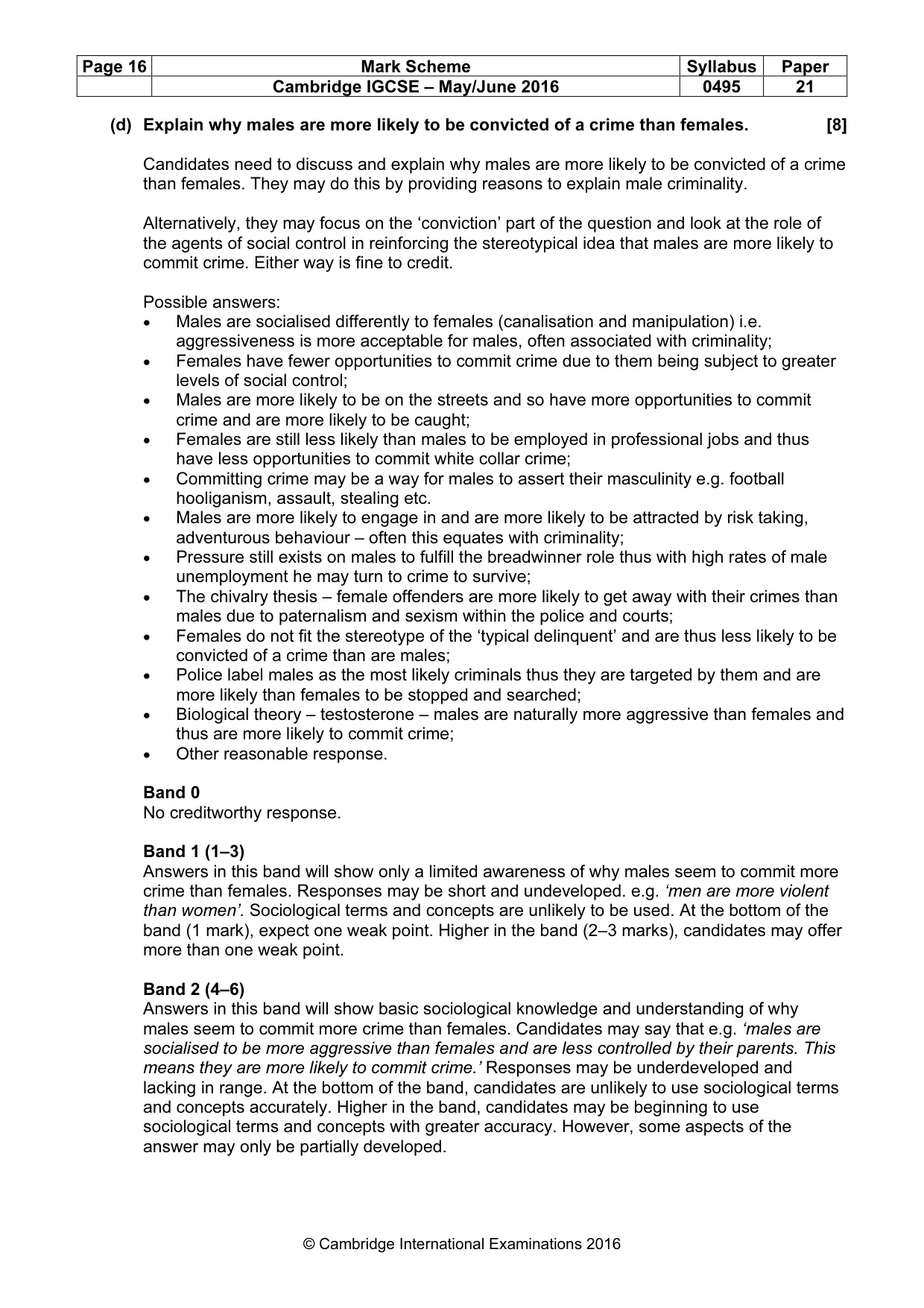 Mark scheme, page 16 of 26