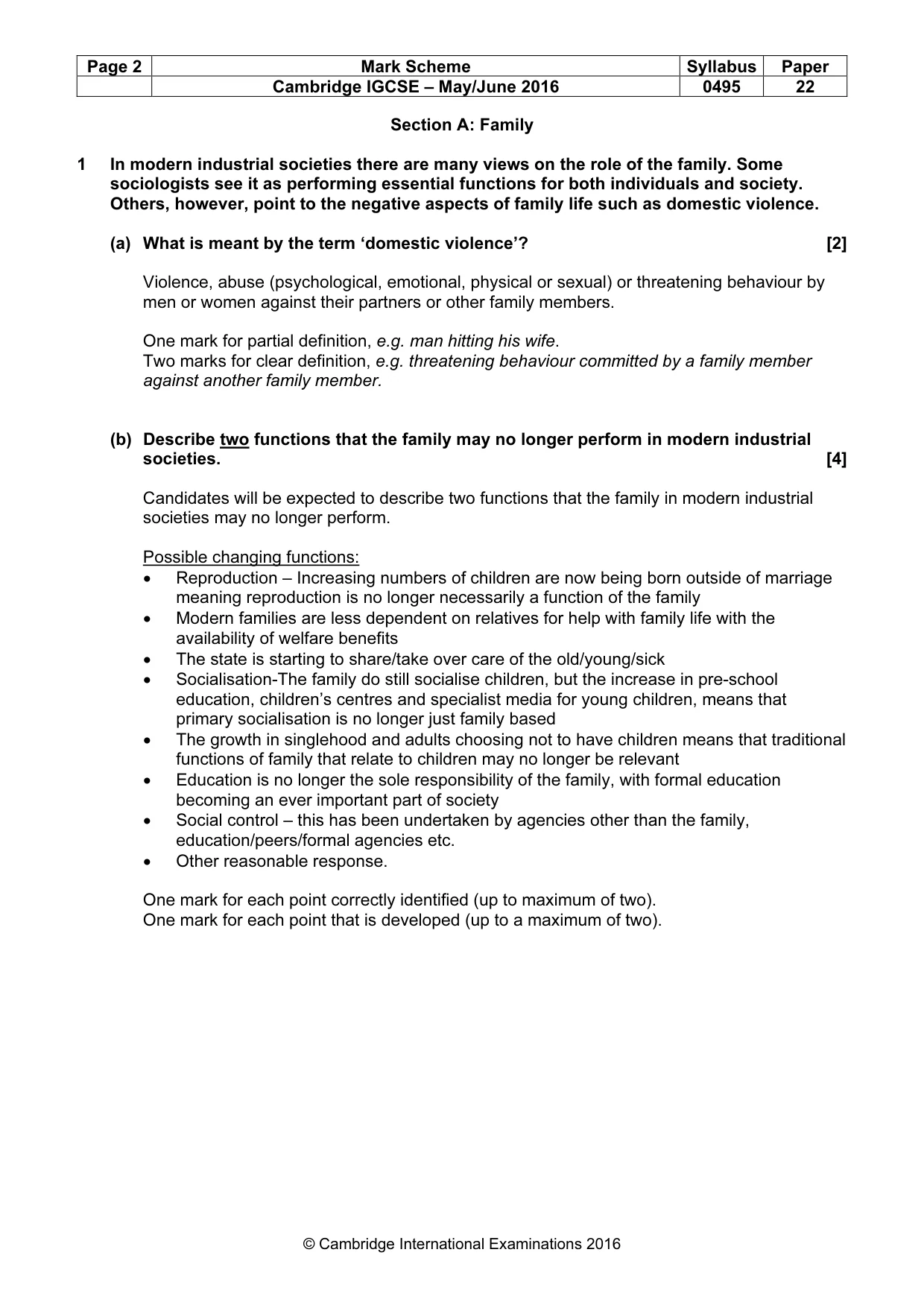 Mark scheme, page 2 of 25