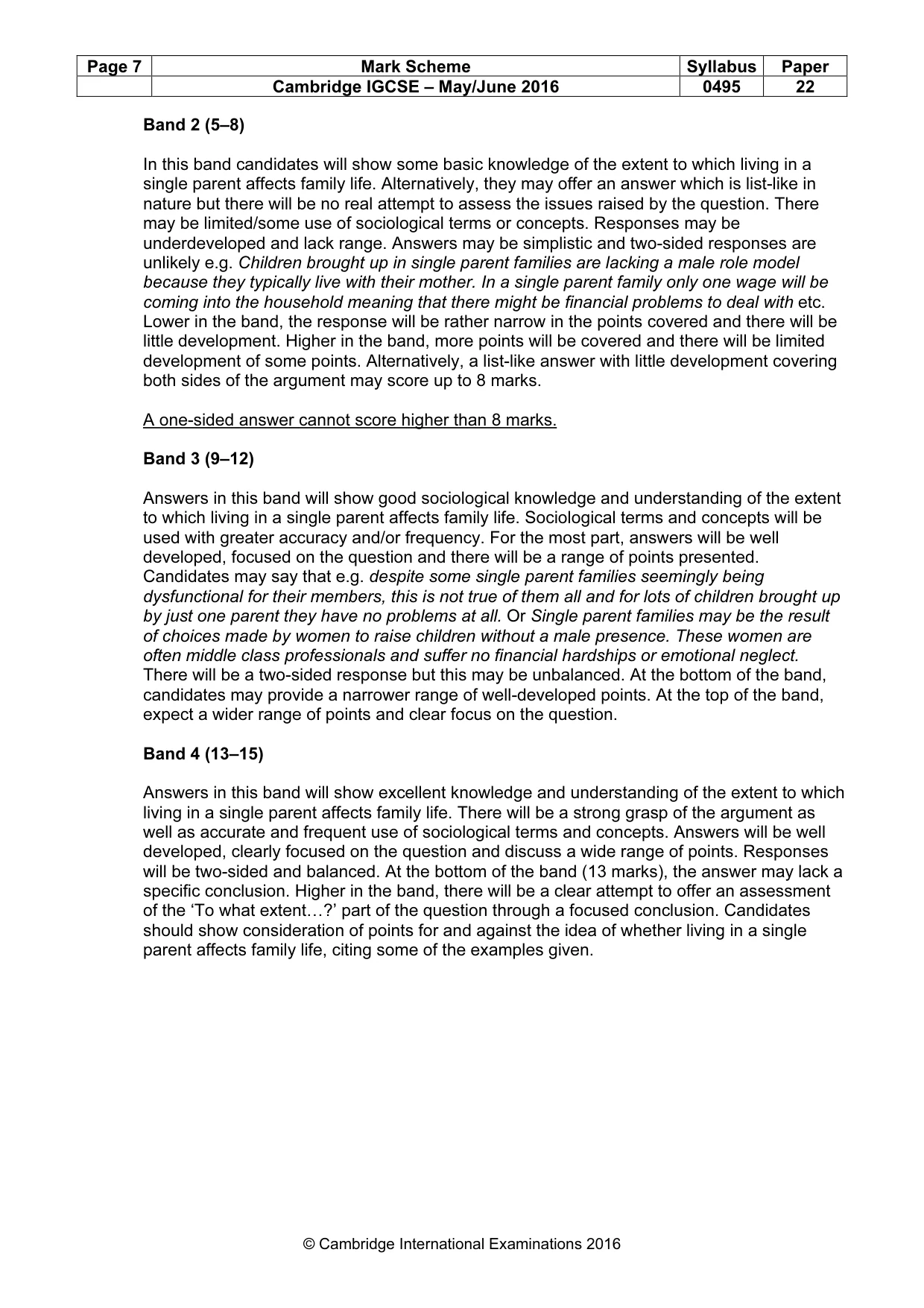 Mark scheme, page 7 of 25