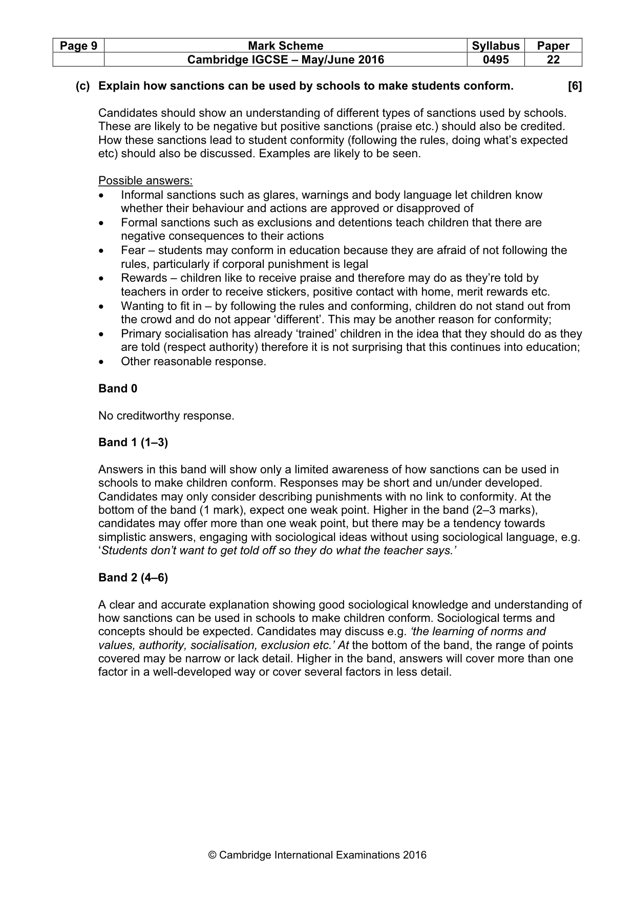 Mark scheme, page 9 of 25