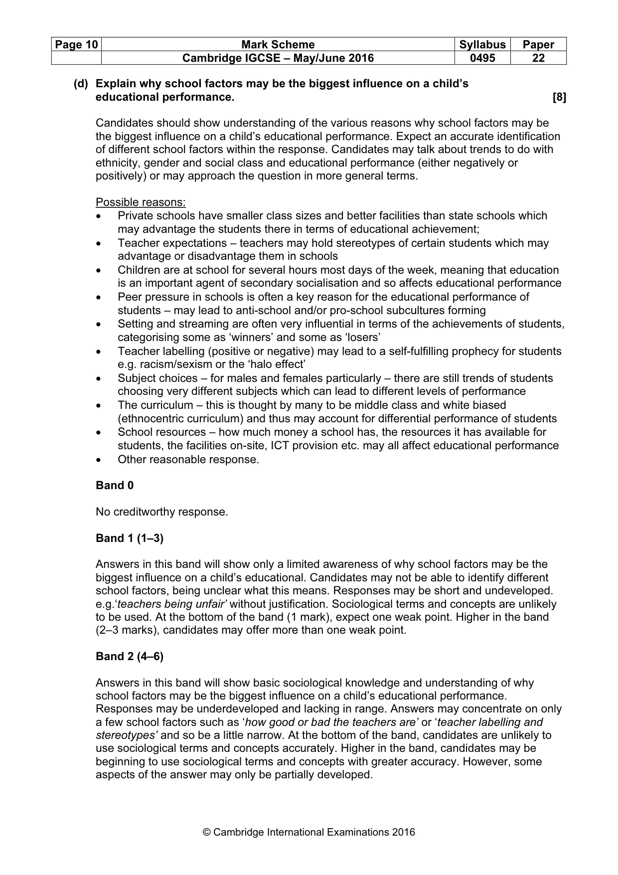 Mark scheme, page 10 of 25