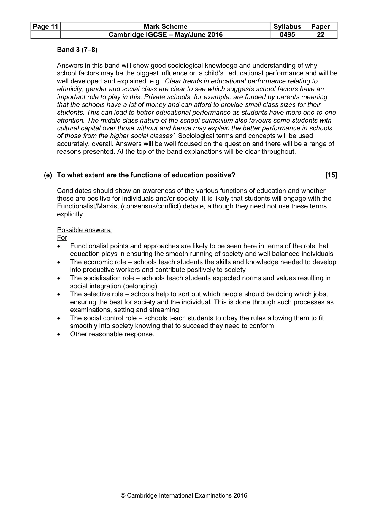 Mark scheme, page 11 of 25