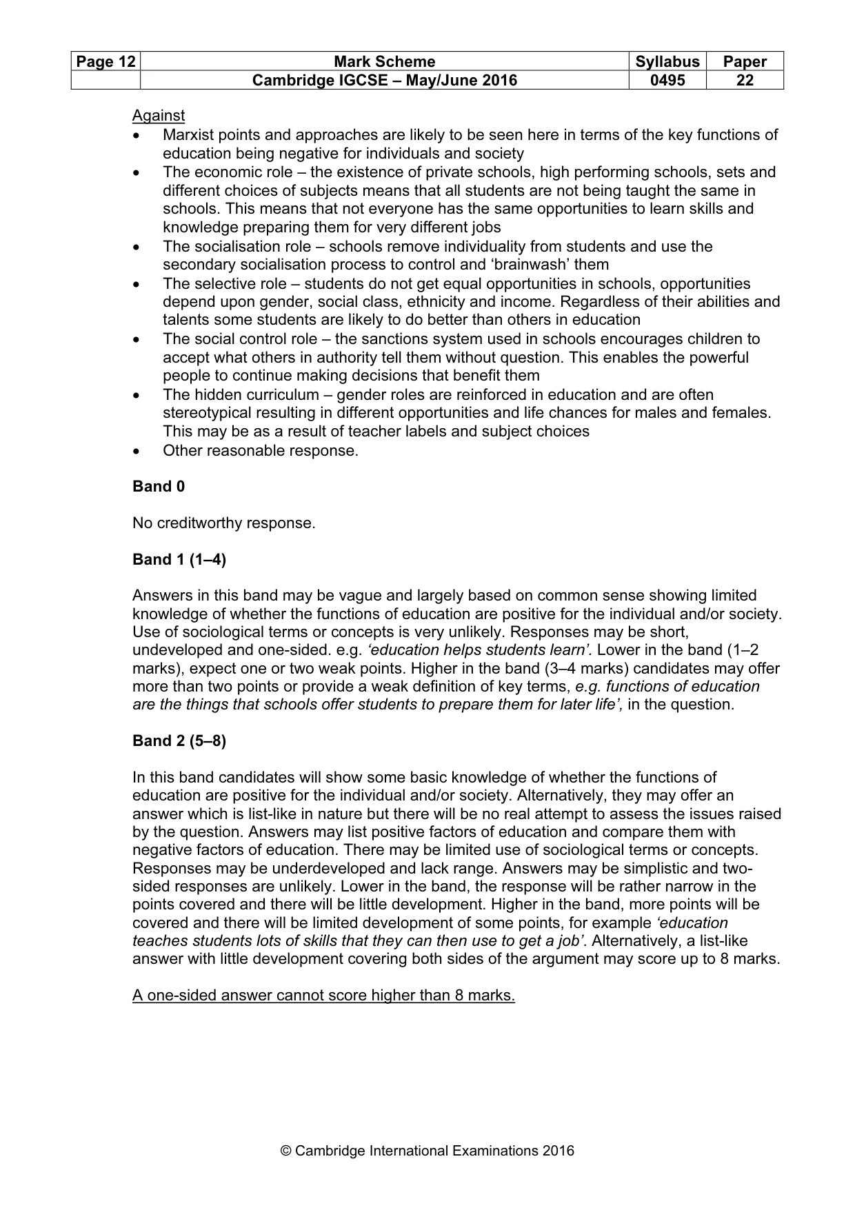 Mark scheme, page 12 of 25