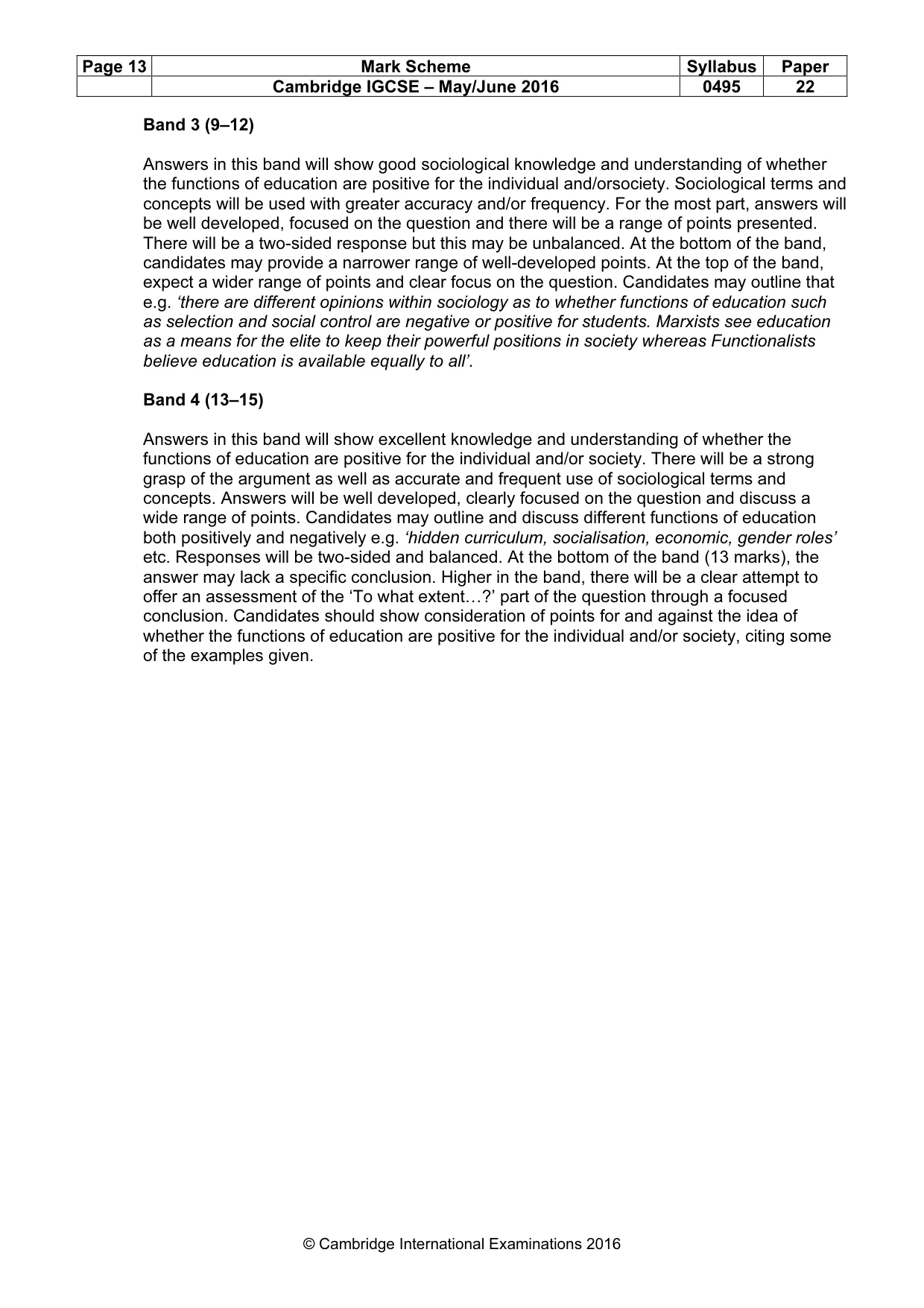 Mark scheme, page 13 of 25